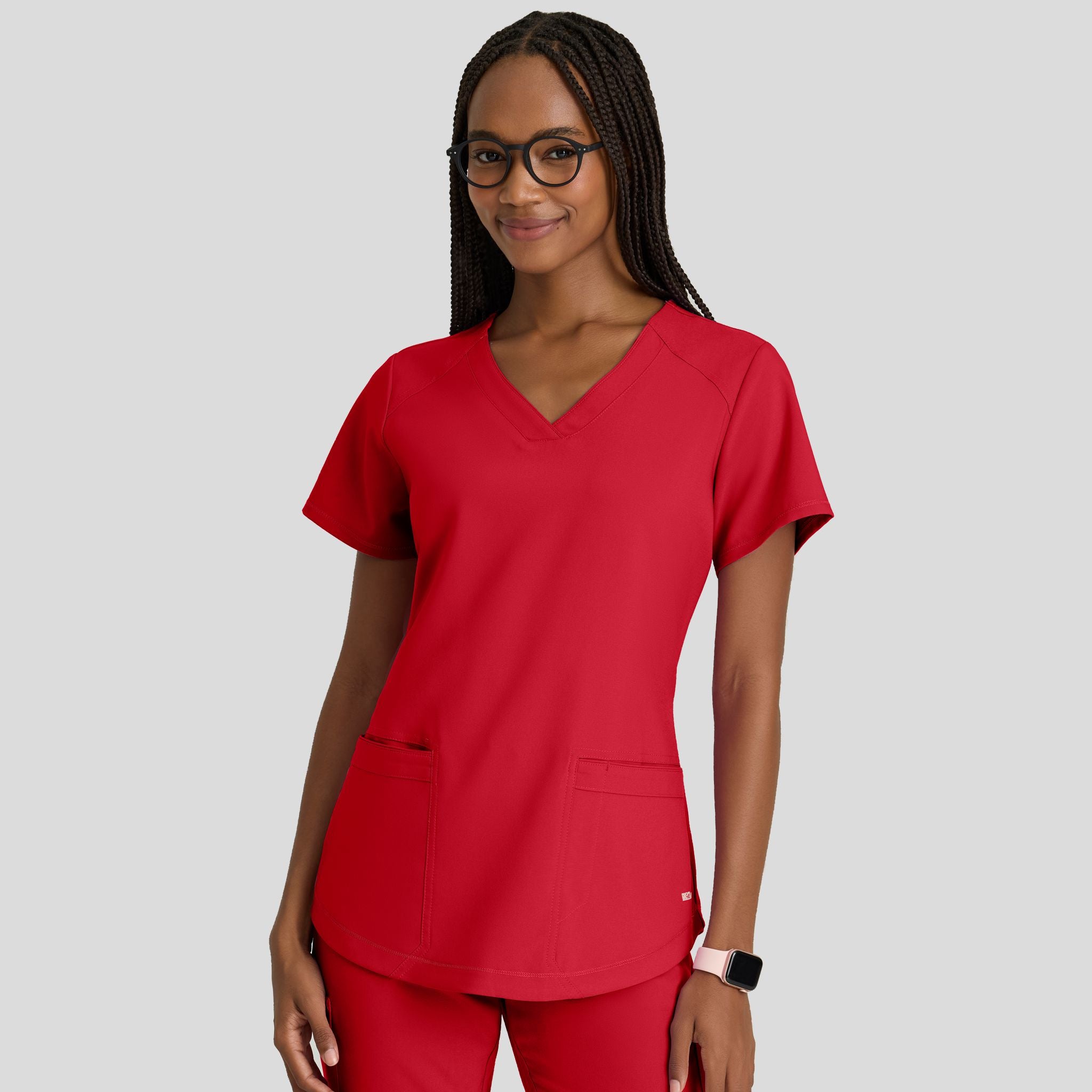 Rhythm Scrub Top | True Red