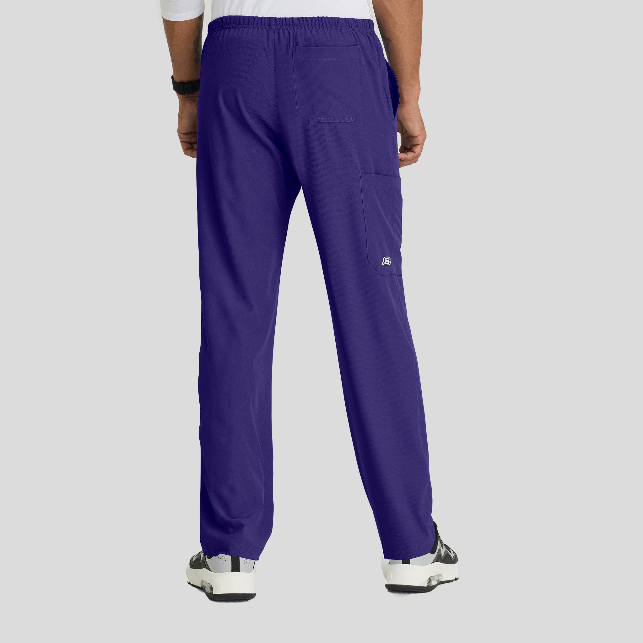 Men's Structure 4-Pockets Zip-Fly Scrub Pant | Grape