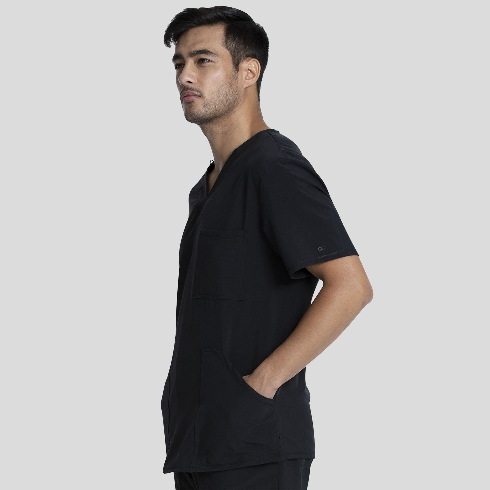 Men's V-Neck Top | Black