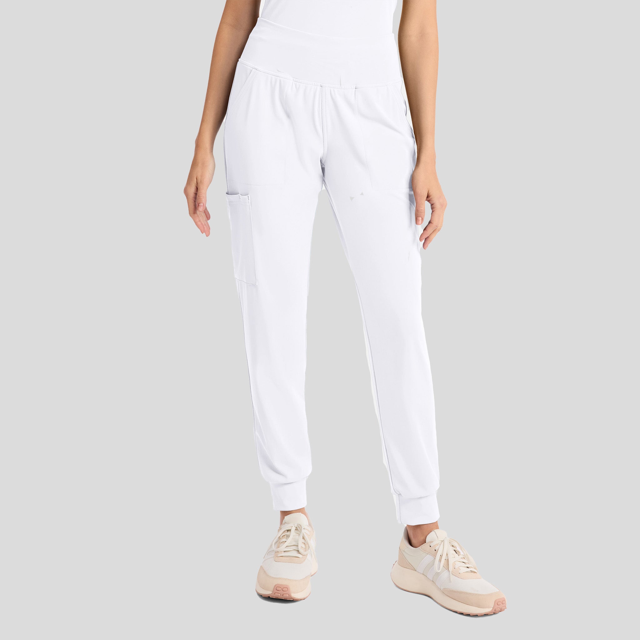 Achieve Pull-On Jogger Scrub Pant | White