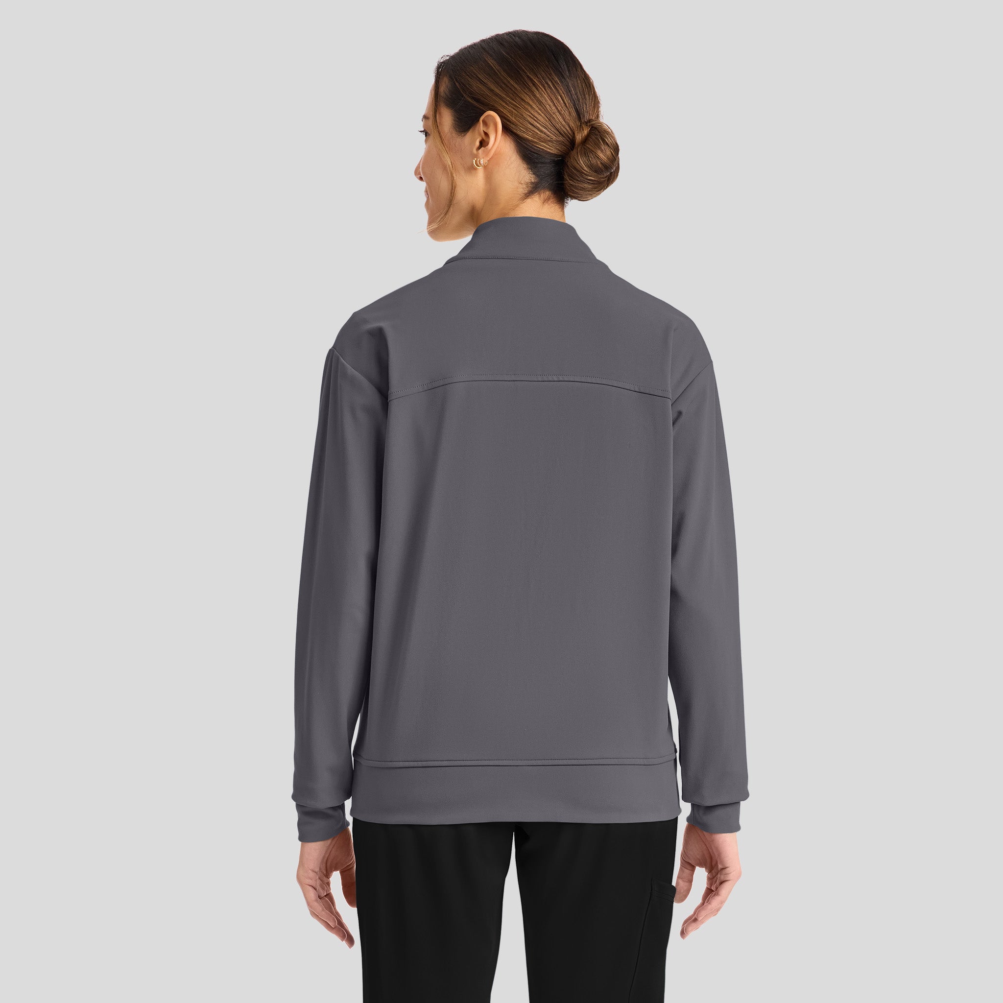Achieve Warm-Up Scrub Jacket | Pewter