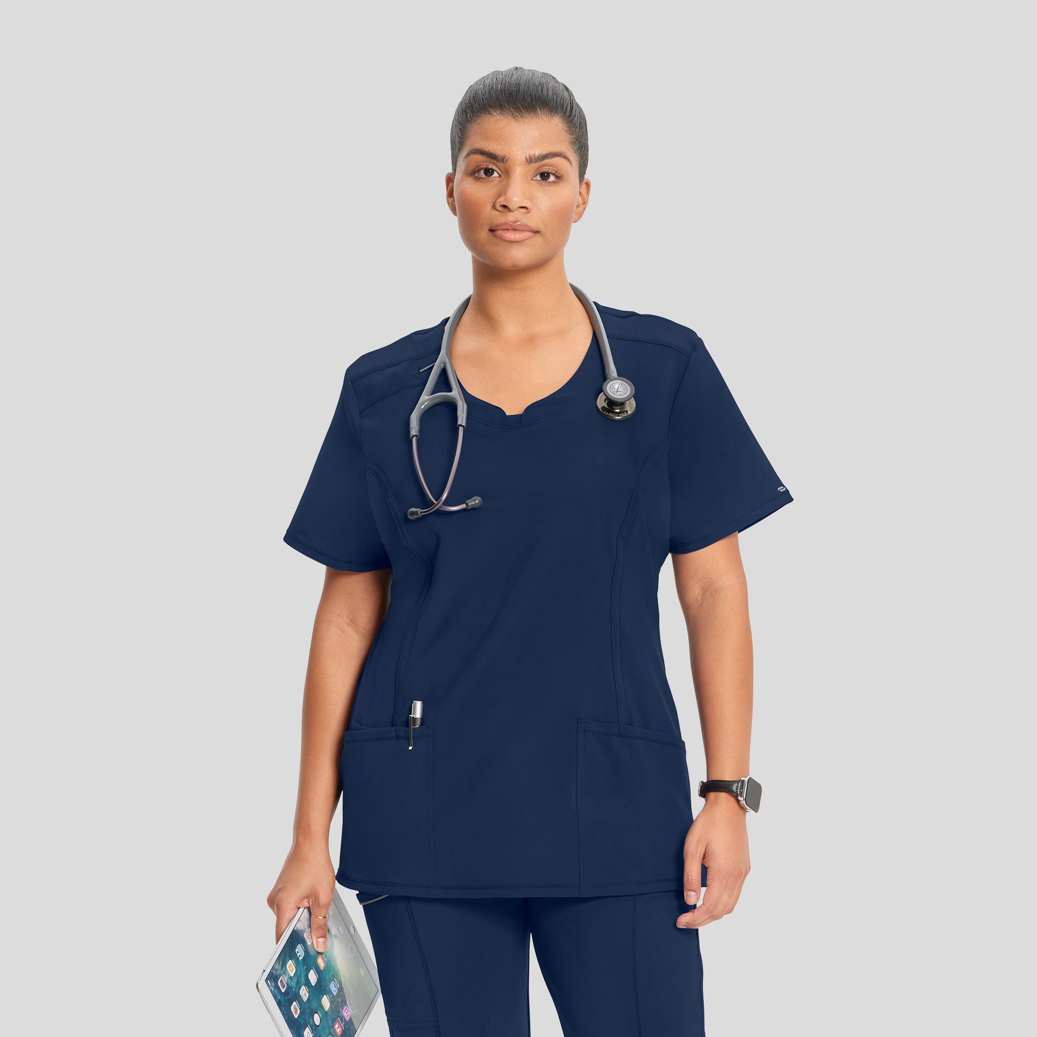 Women's Round Neck Top | Navy