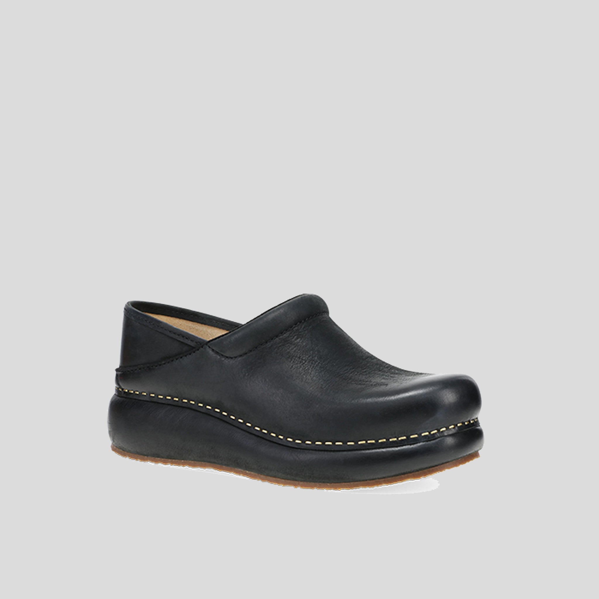 Platform Pro Clog | Black Burnished Nubuck
