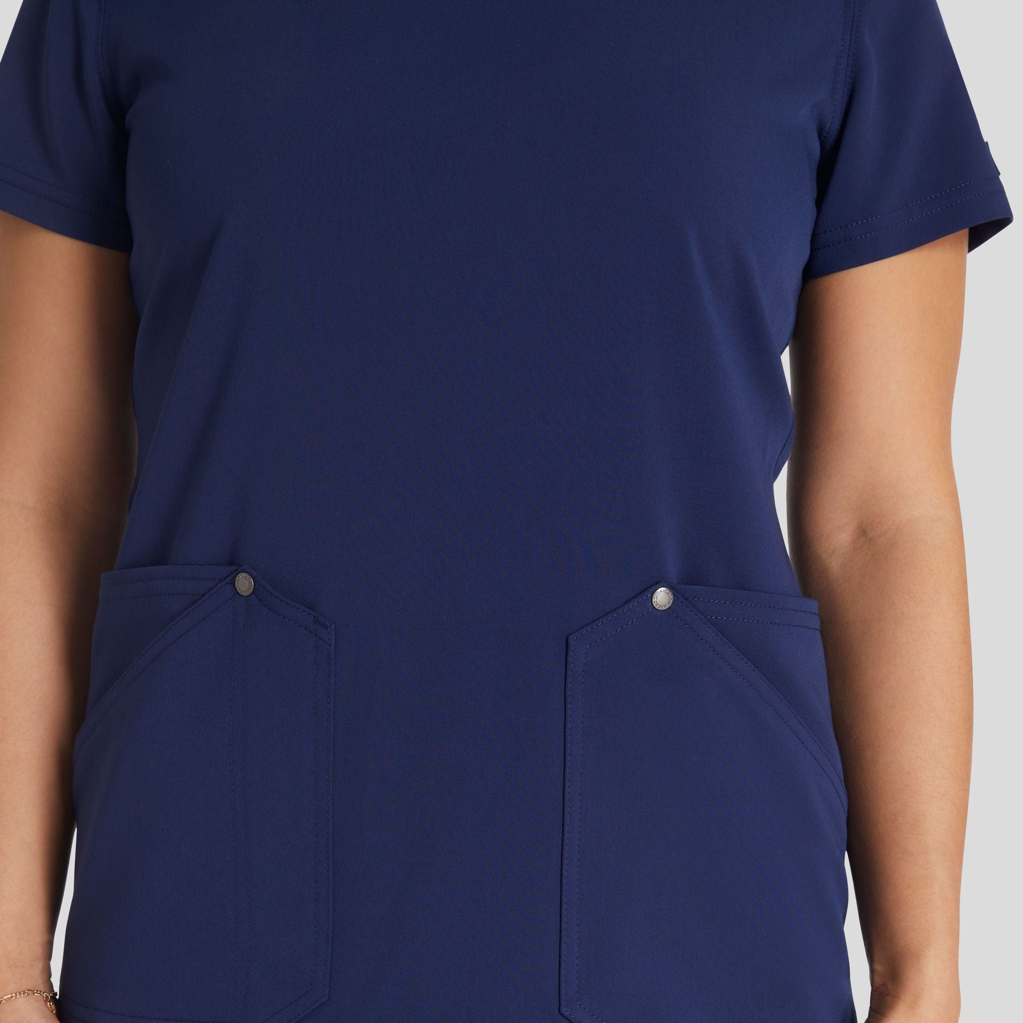 Women's V-Neck Scrub Top | Navy