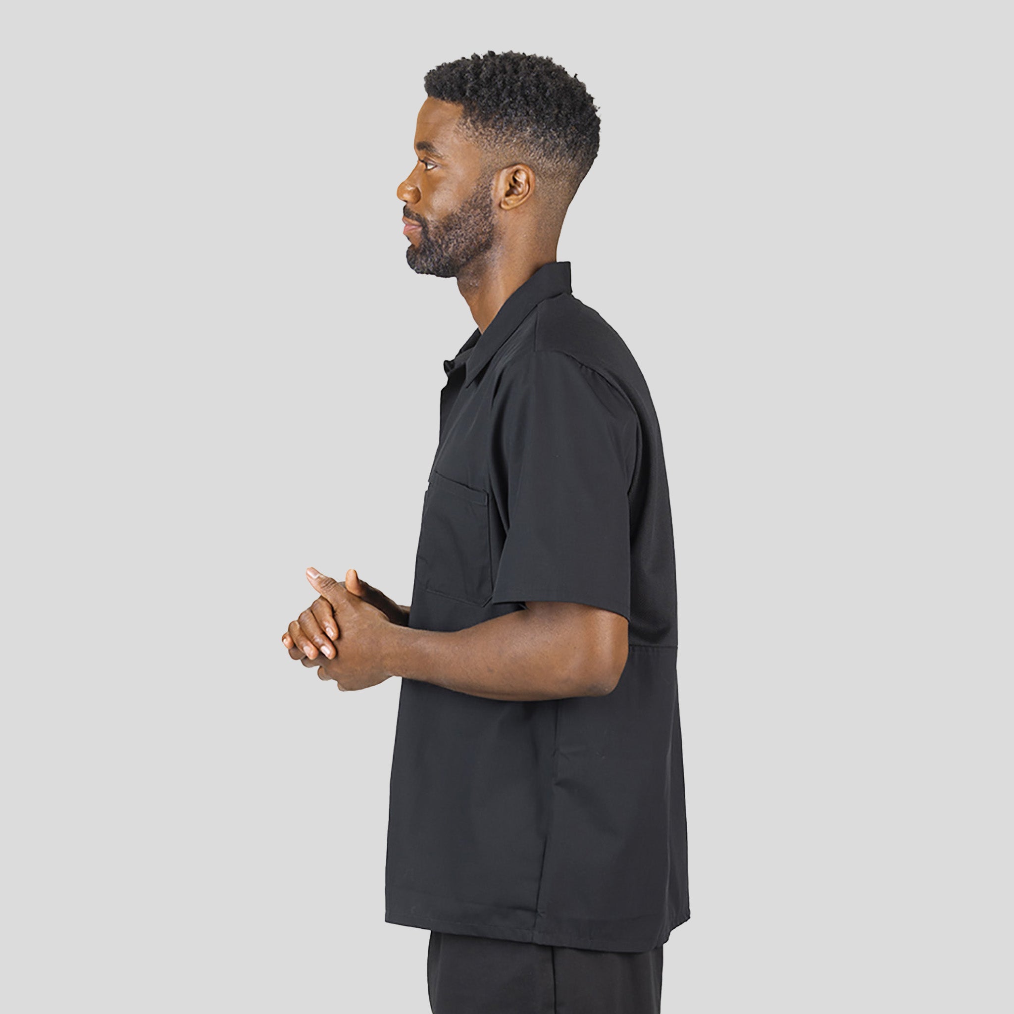 Cook Shirt with Mesh Back | Black