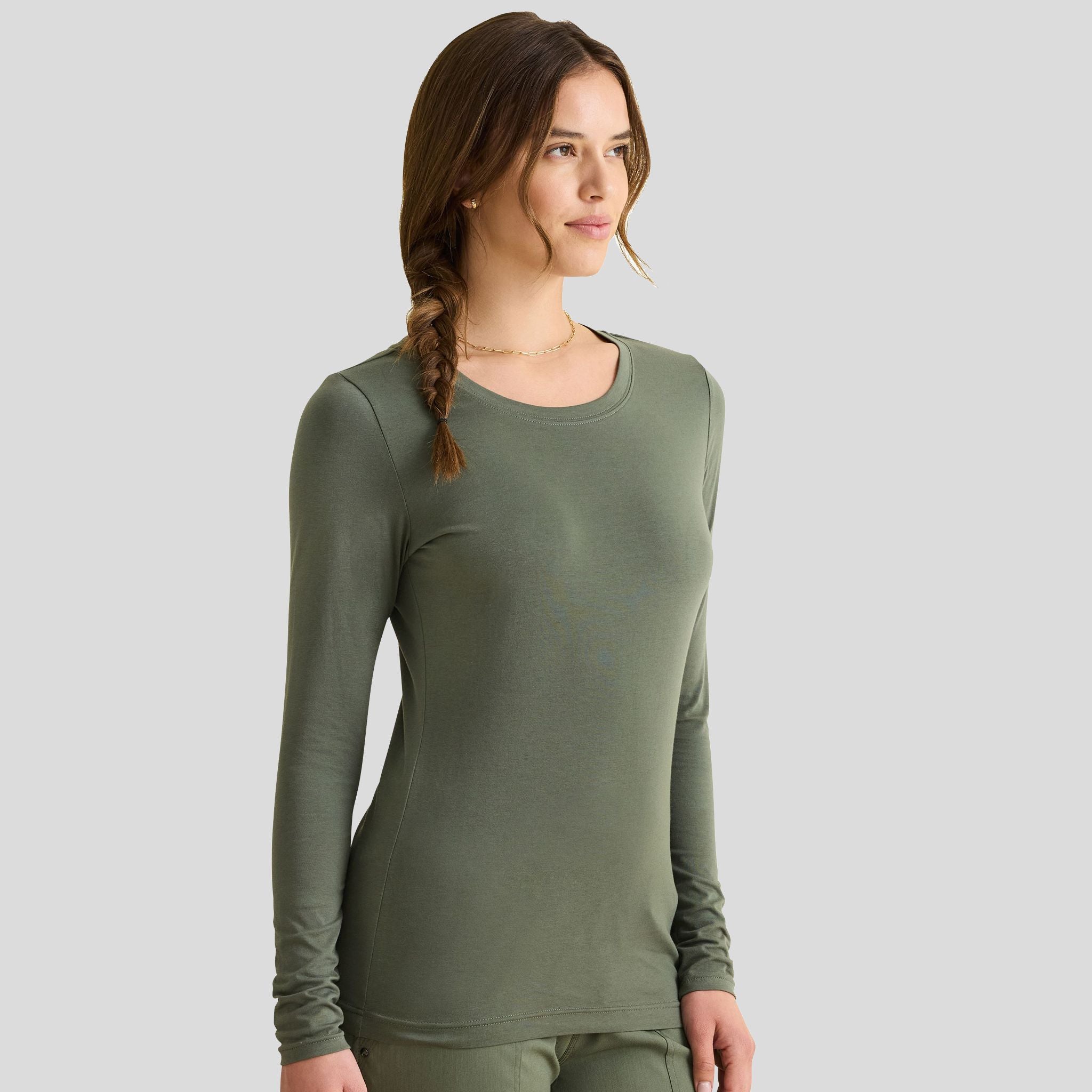 Women's Melissa Long Sleeve Stretch T-Shirt | Olive