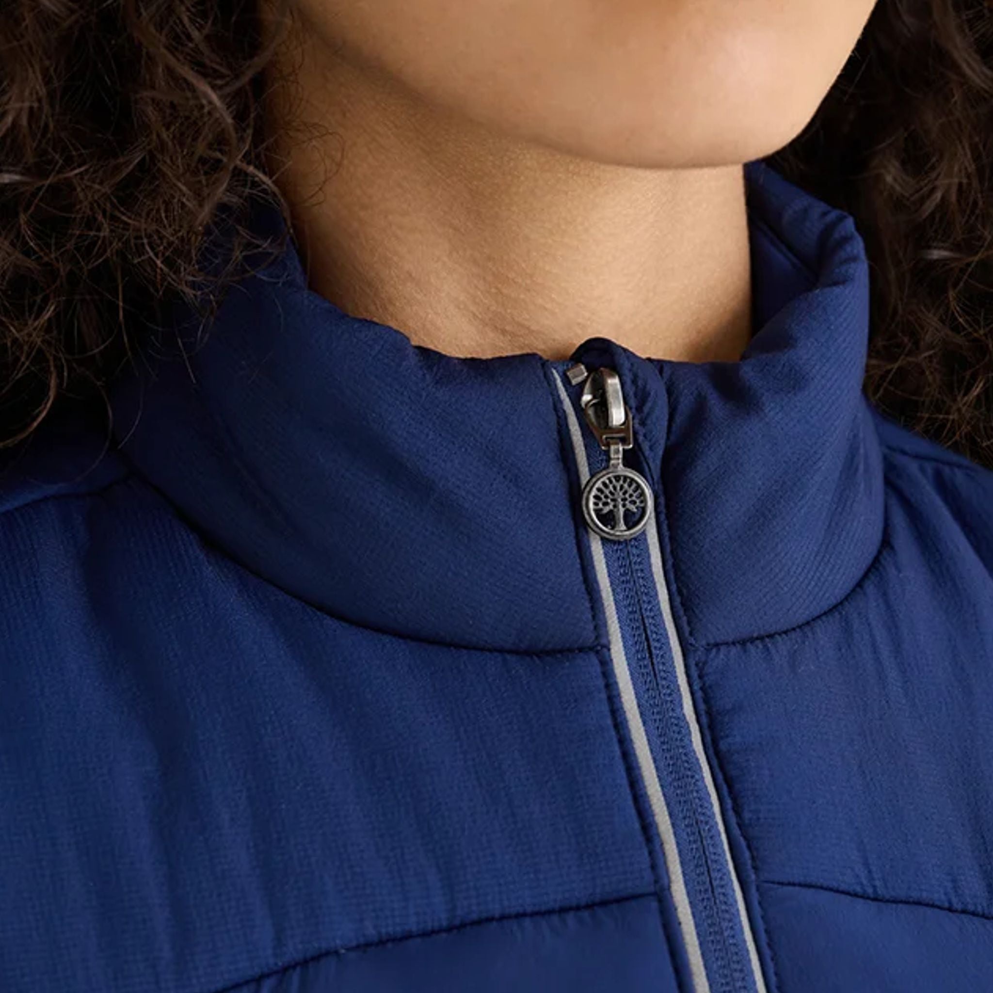 Khloe Sleeveless Jacket | Navy