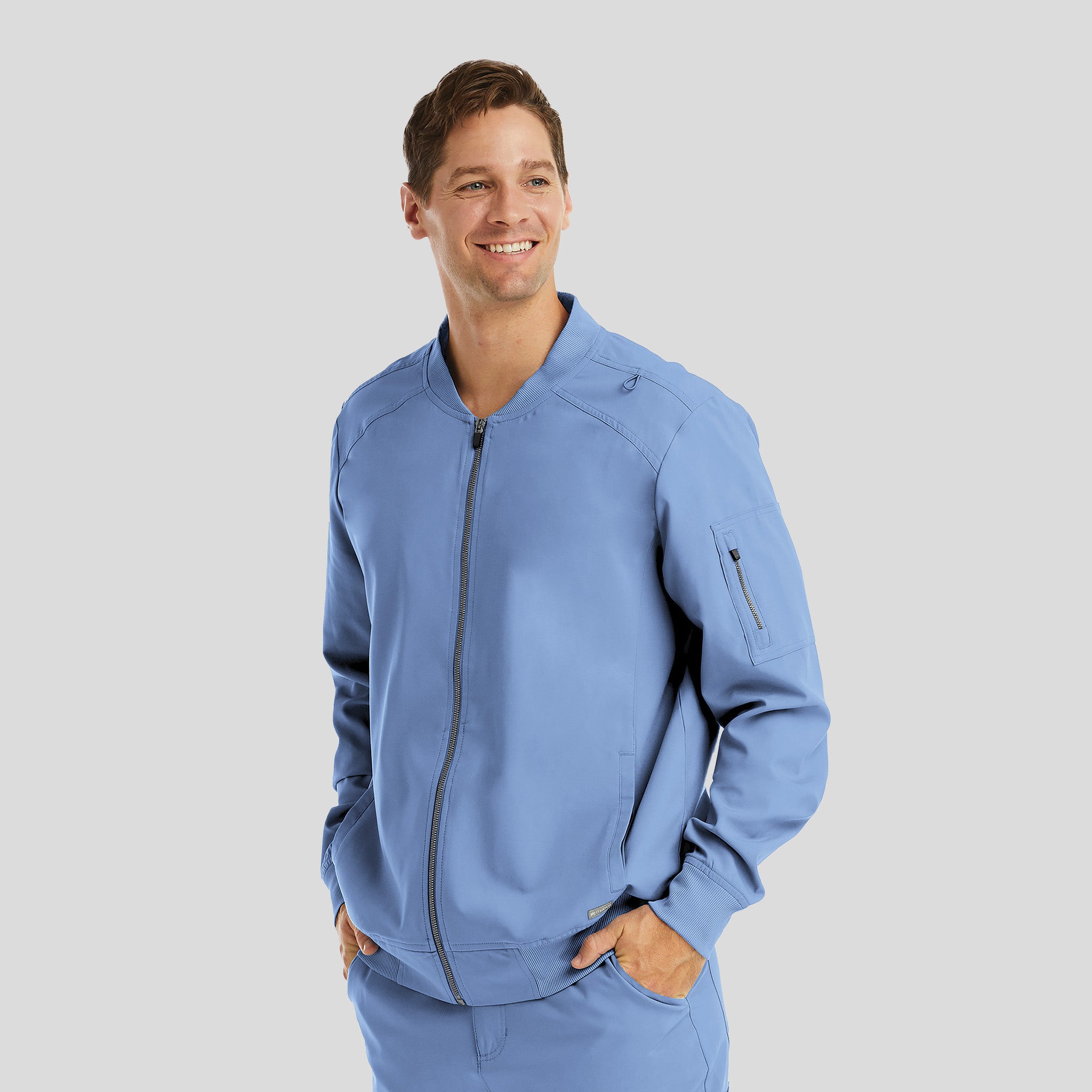 Menβs Full Zip Bomber Jacket | Ciel