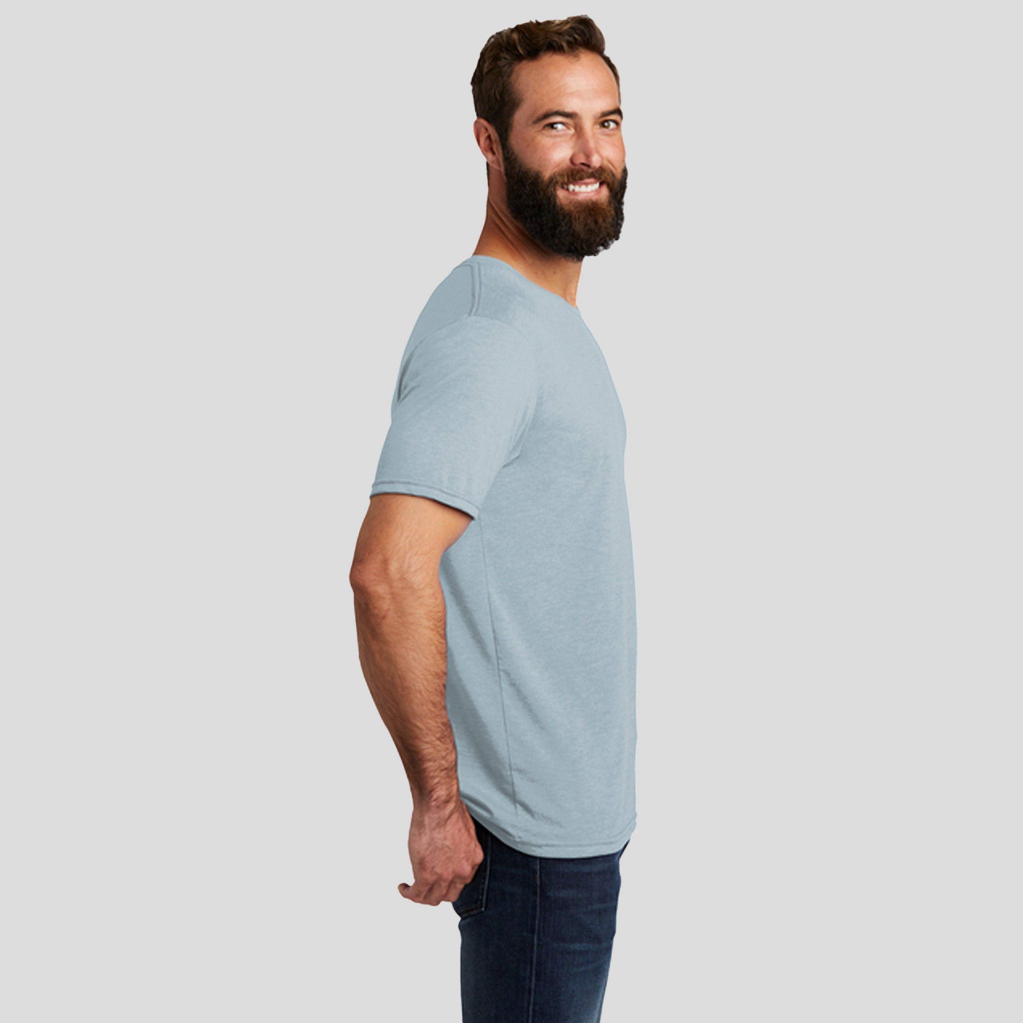 Unisex Tri-Blend Tee | I Like You Blue