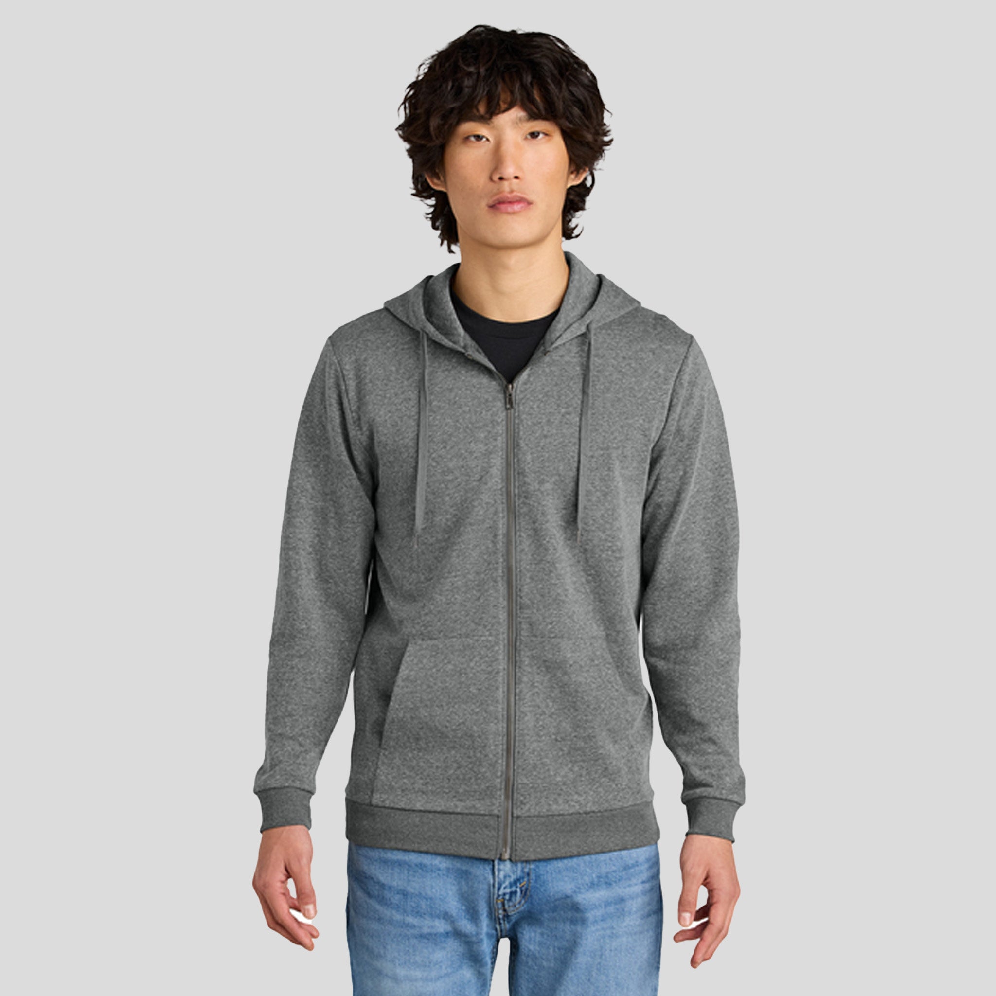 Perfect Triยฎ Fleece Full-Zip Hoodie | Grey Frost