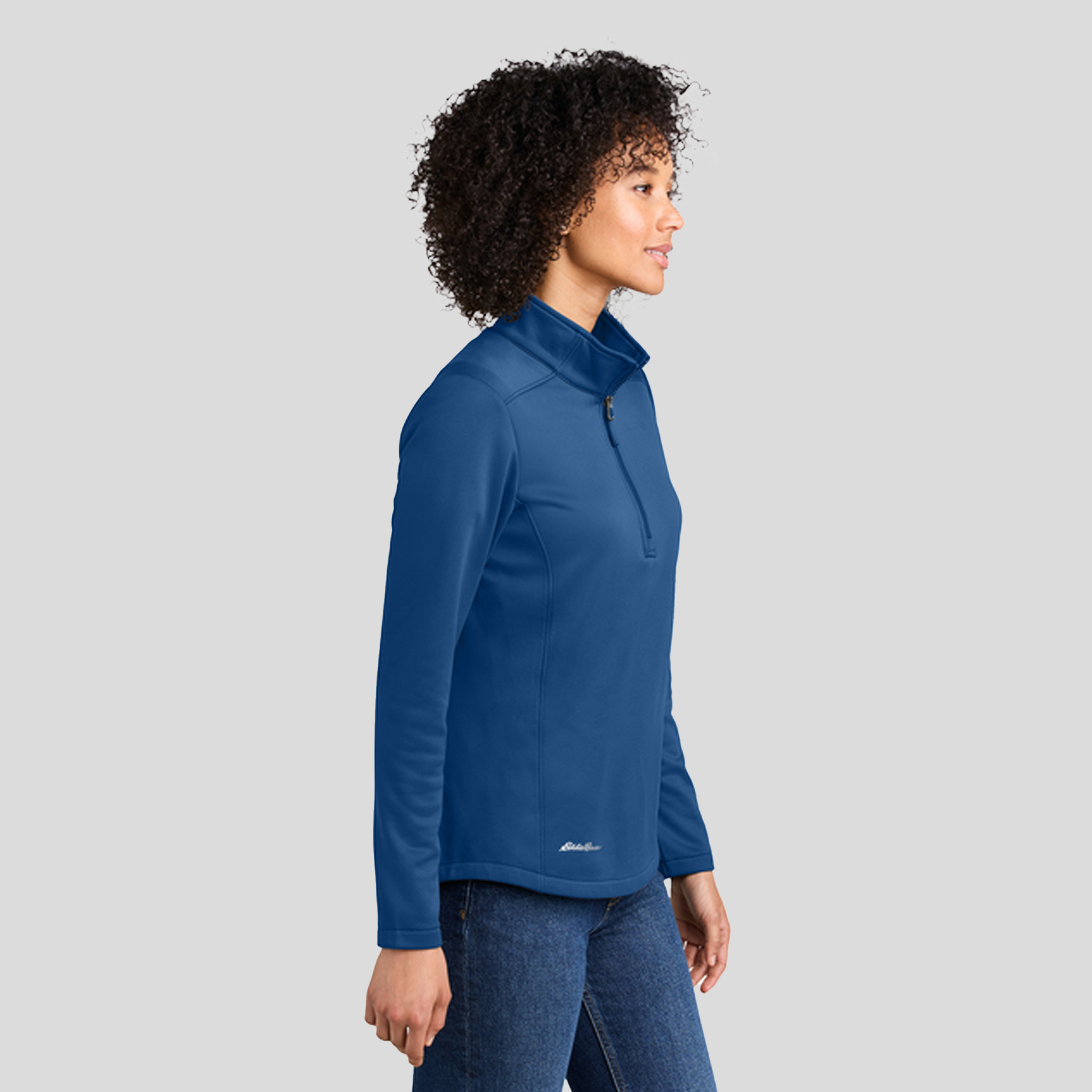 Womenβs Smooth Mid Layer Fleece 1/2-Zip | Cobalt Blue