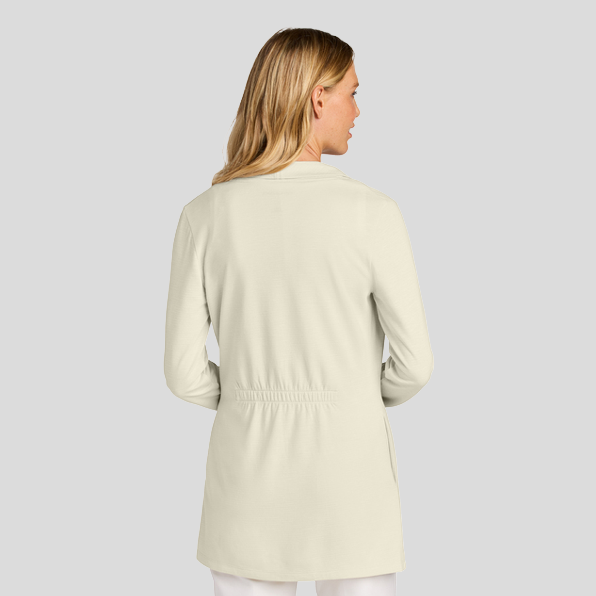 Womenโs Breakwater Open Cardigan | Parchment
