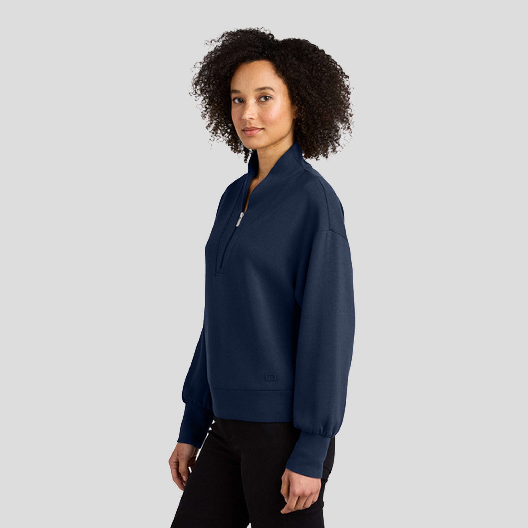 Womenβs Transcend 1/4-Zip | River Blue Navy