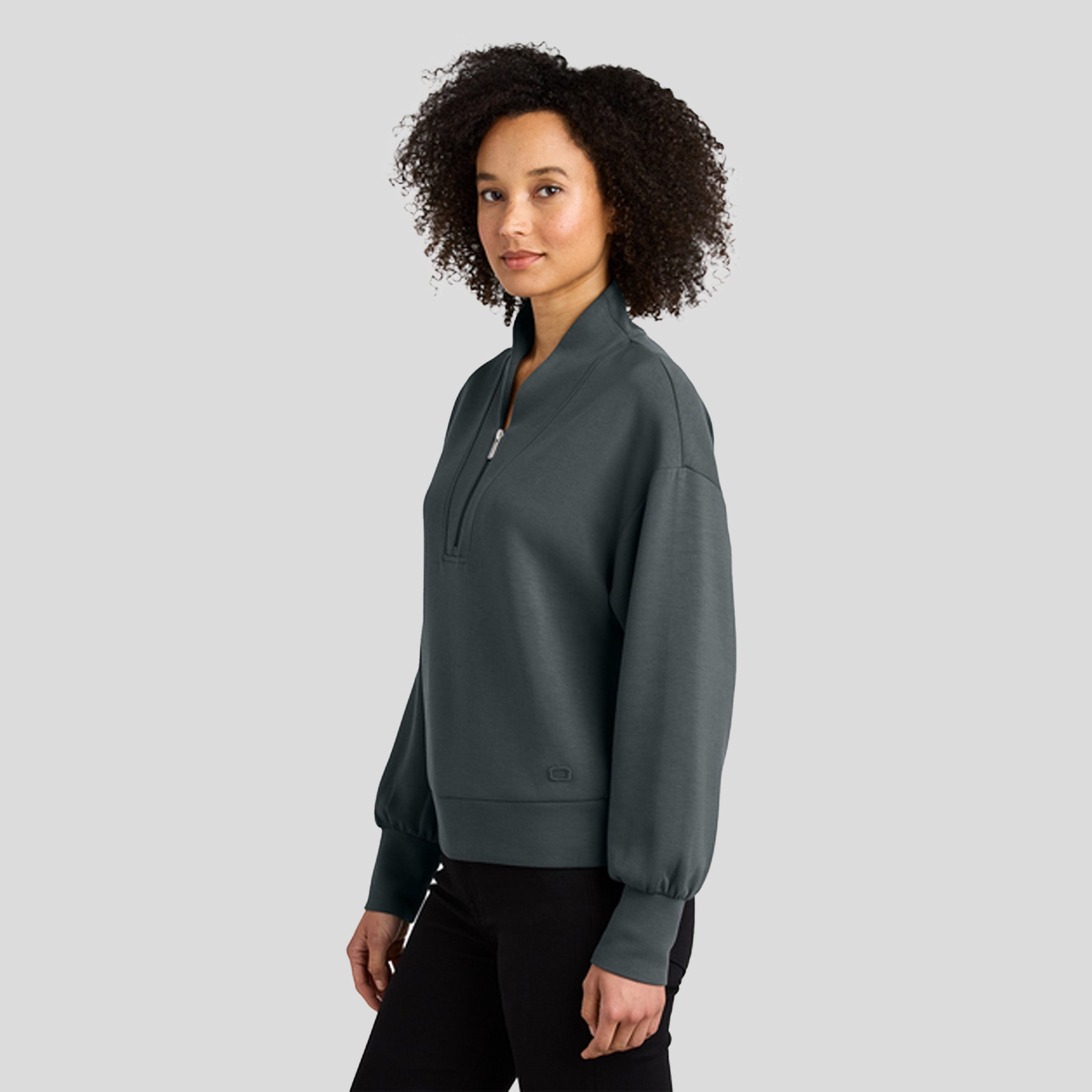 Womenβs Transcend 1/4-Zip | Tarmac Grey
