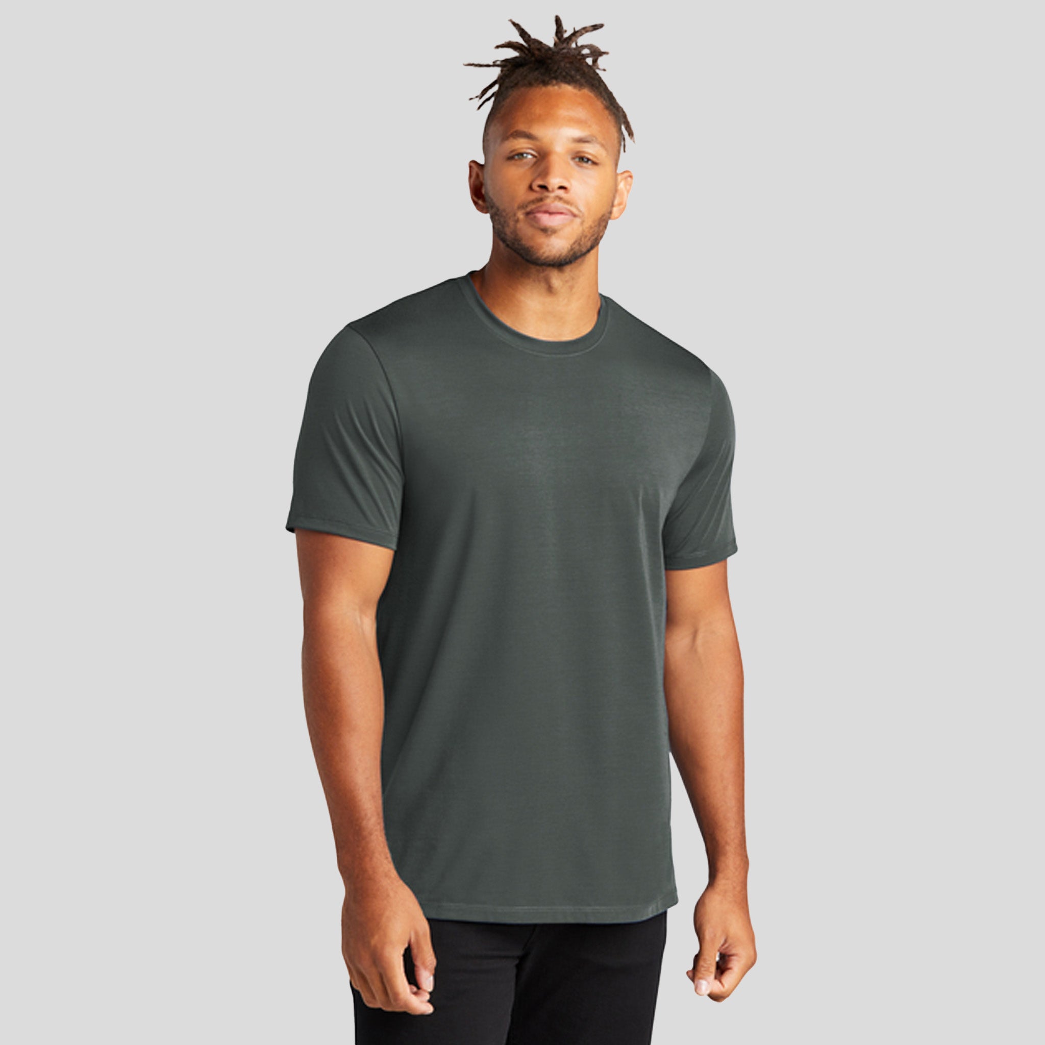 Stretch Jersey Crew | Anchor Grey