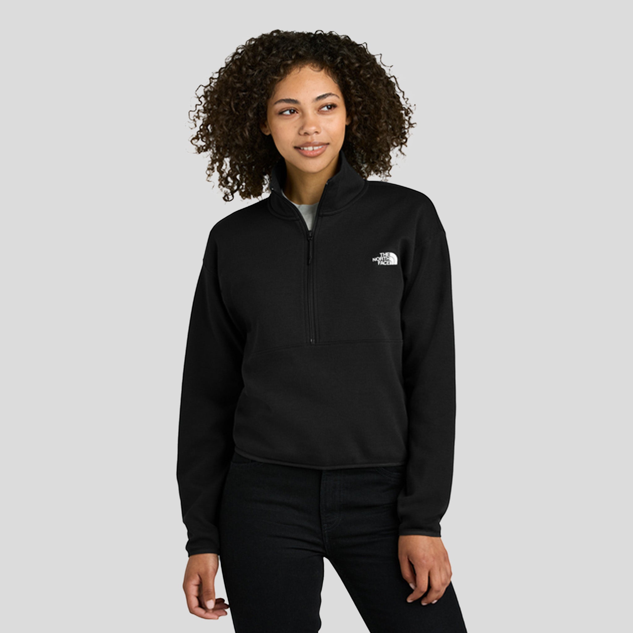 Womenβs Double-Knit 1/2-Zip Fleece | TNF Black