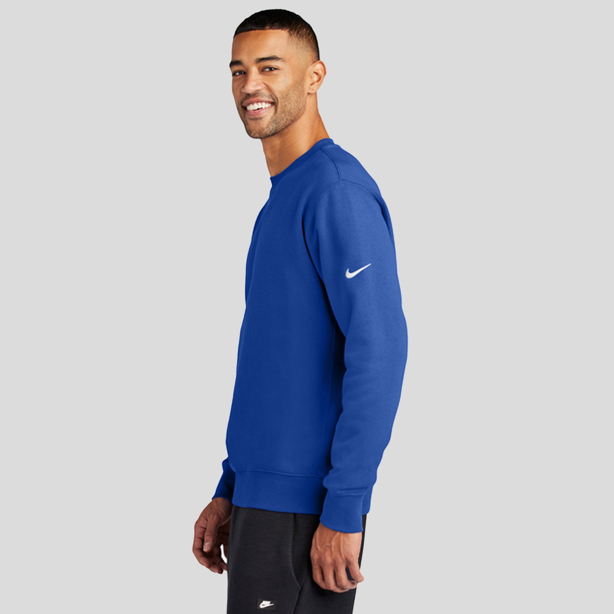 Club Fleece Sleeve Swoosh Crew | Game Royal