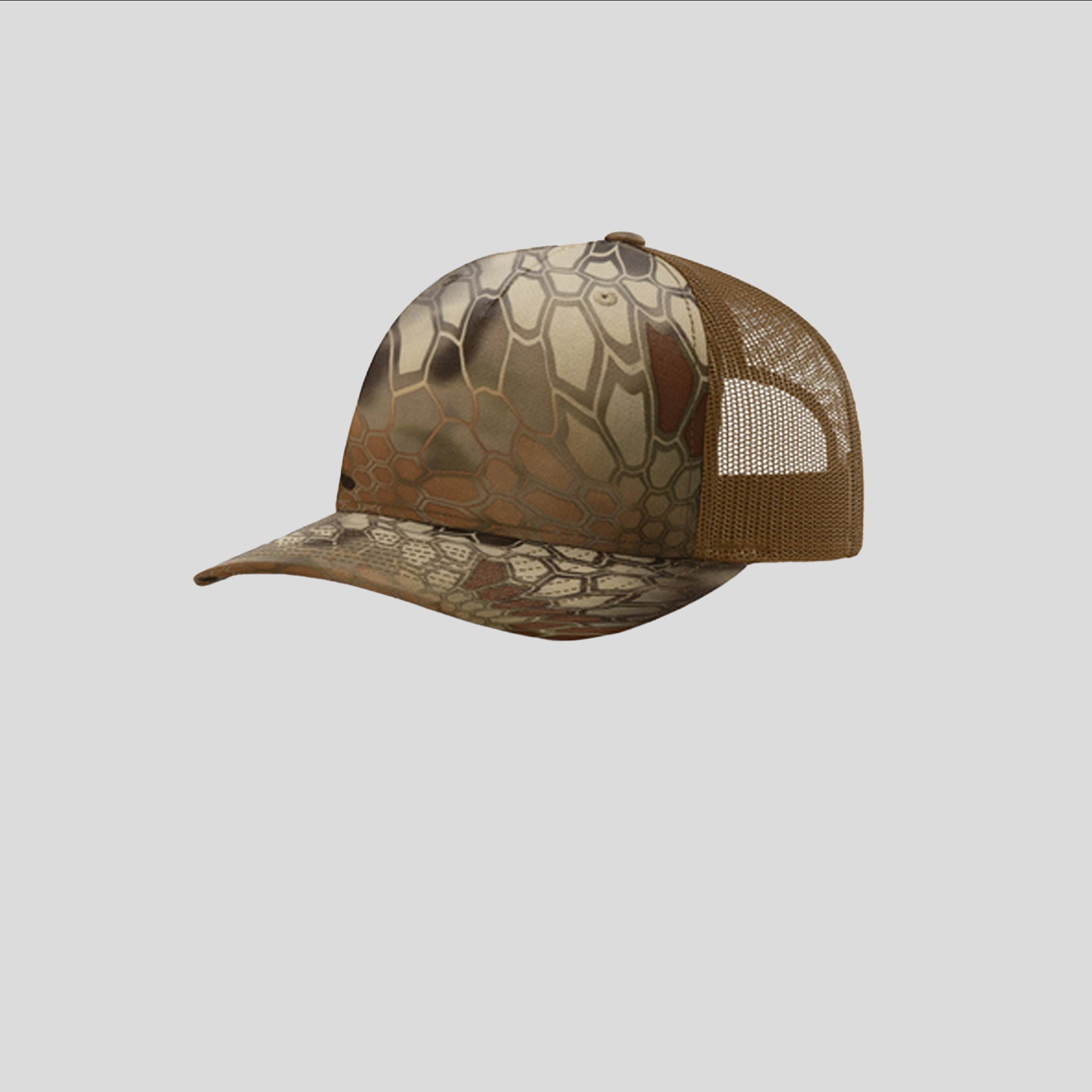 Printed Five-Panel Trucker Hat | Kryptek Highlander/Buck