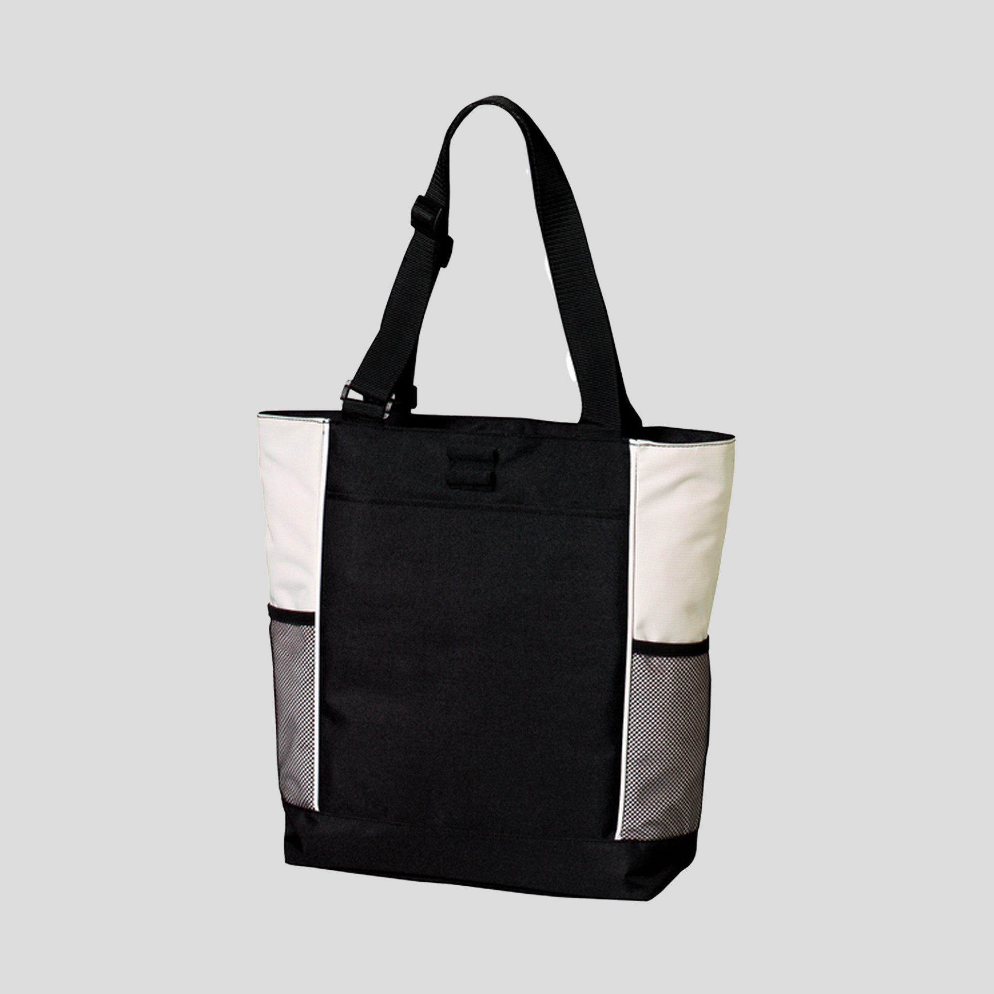 Panel Tote | Black/Stone