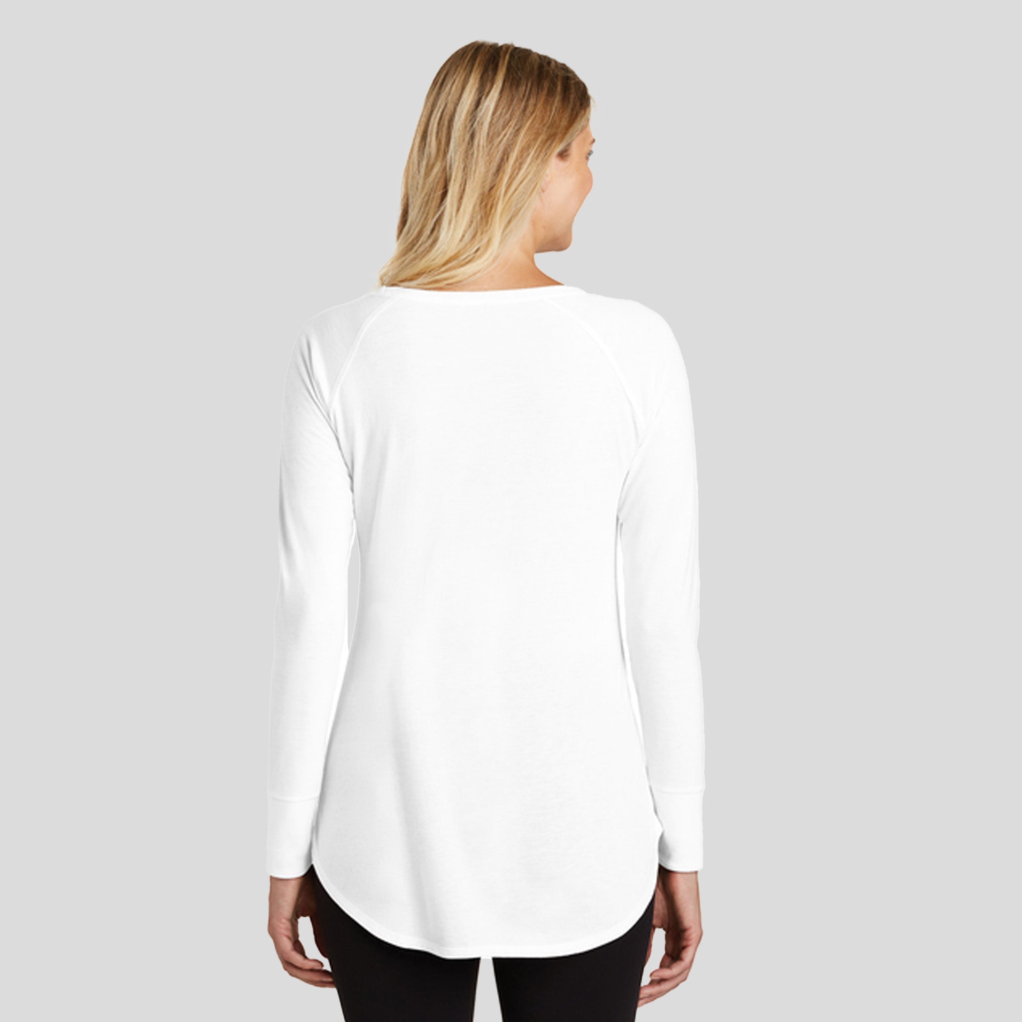 Womenโs Perfect Tri ยฎ Long Sleeve Tunic Tee | White