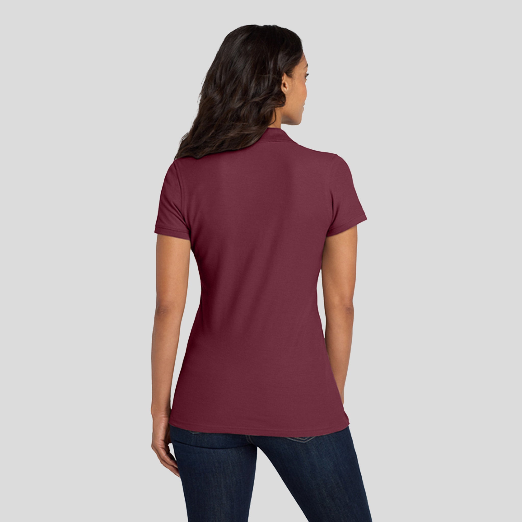 Women's Core Classic Pique Polo | Burgundy