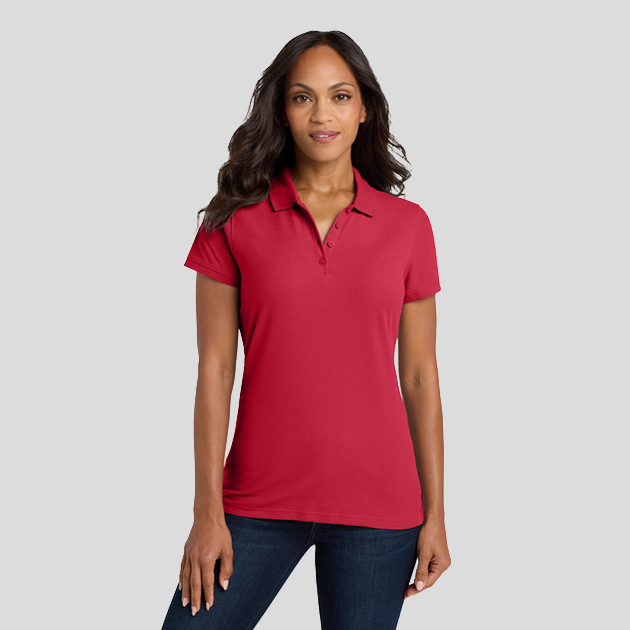 Women's Core Classic Pique Polo | Rich Red