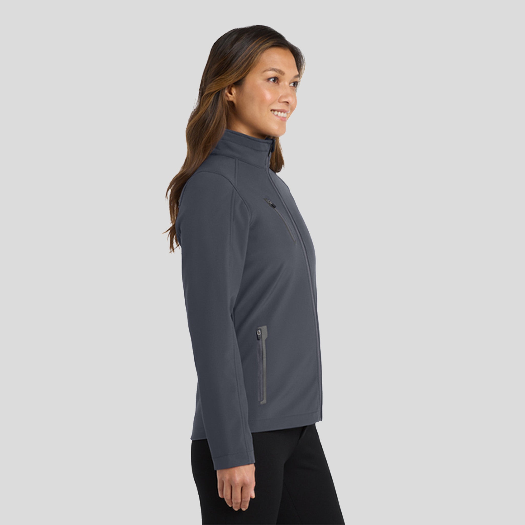 Women's Welded Soft Shell Jacket | Battleship Grey