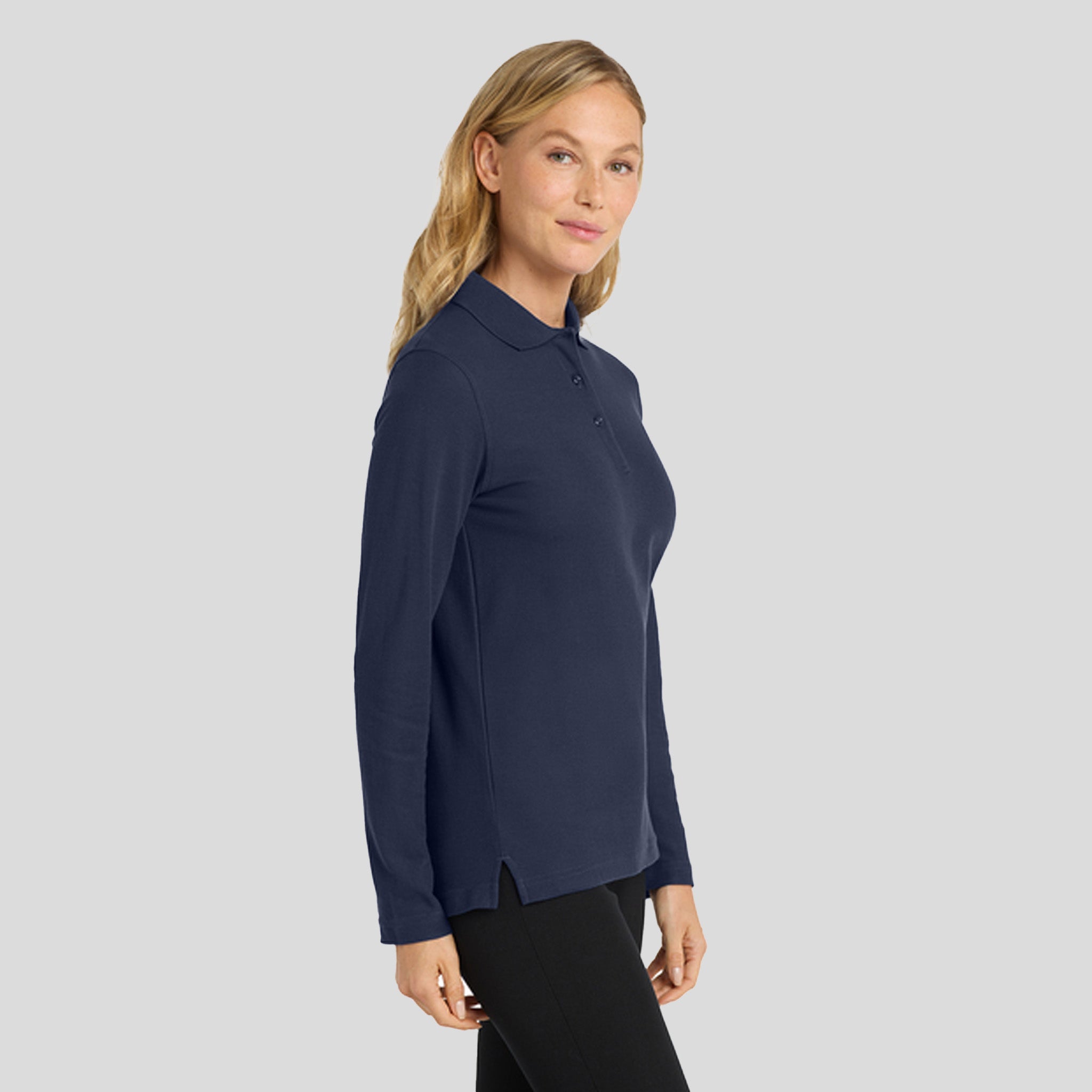 Women's Silk Touchβ’ Long Sleeve Polo | Navy