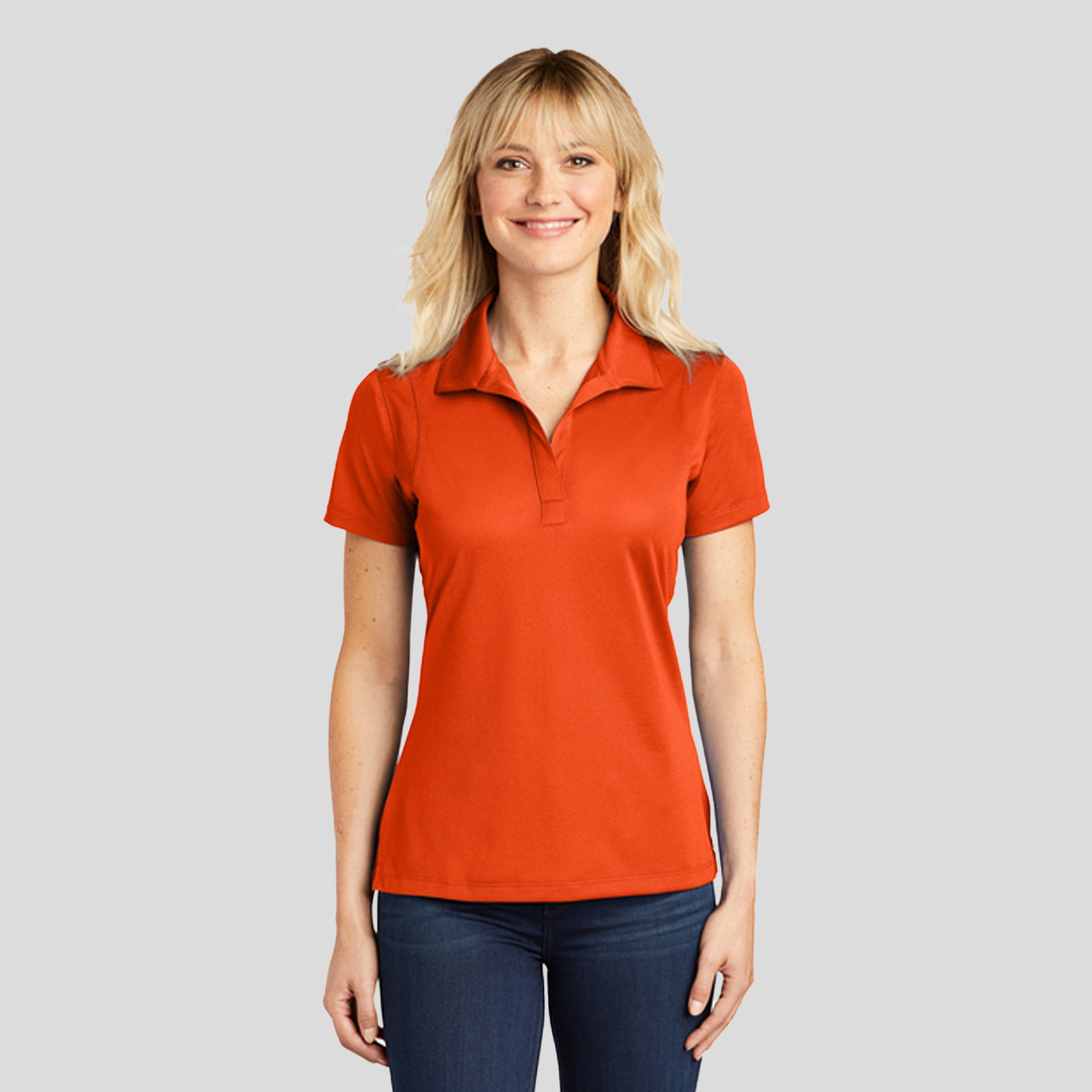 Women's Micropique Sport-Wickยฎ Polo | Deep Orange