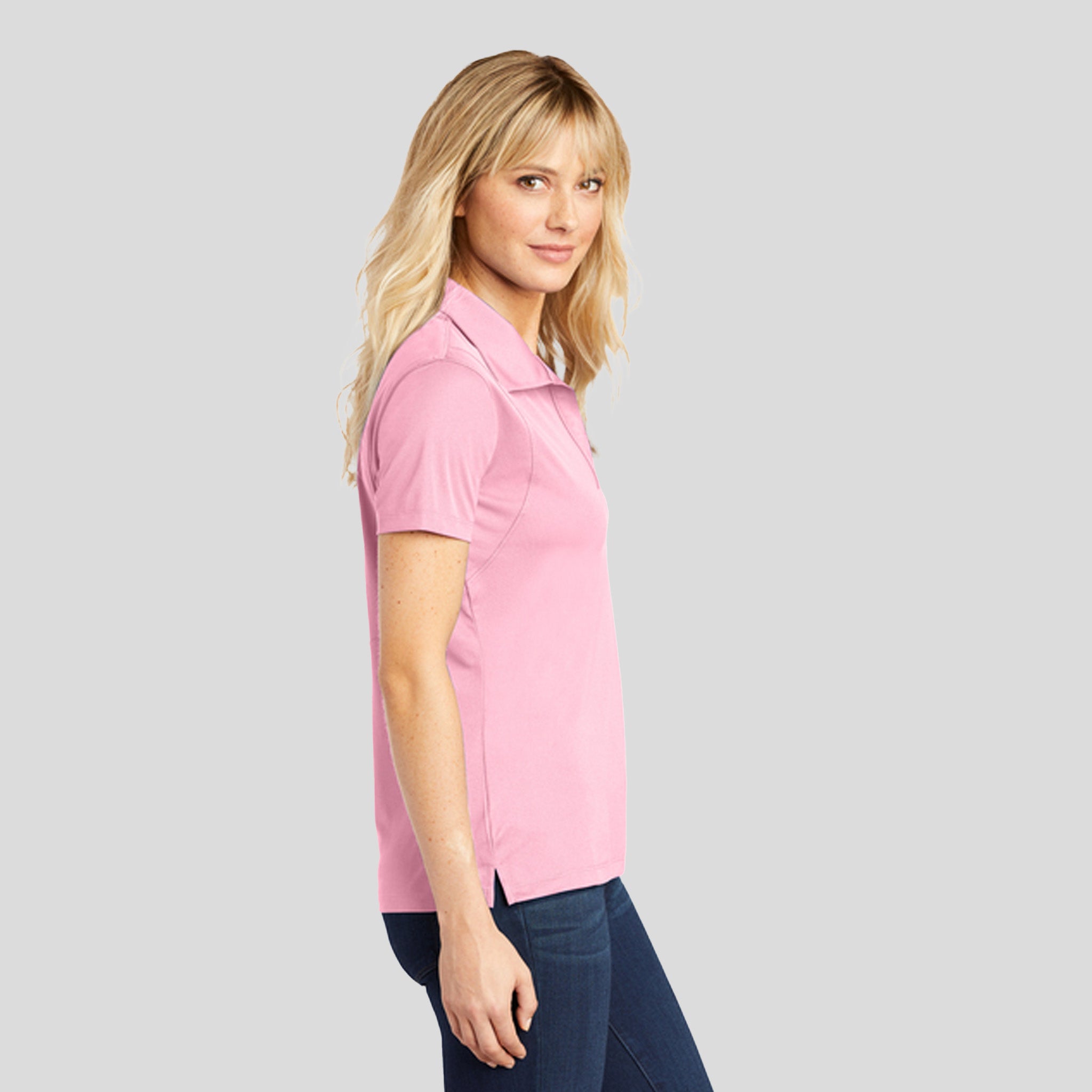 Women's Micropique Sport-Wickยฎ Polo | Light Pink