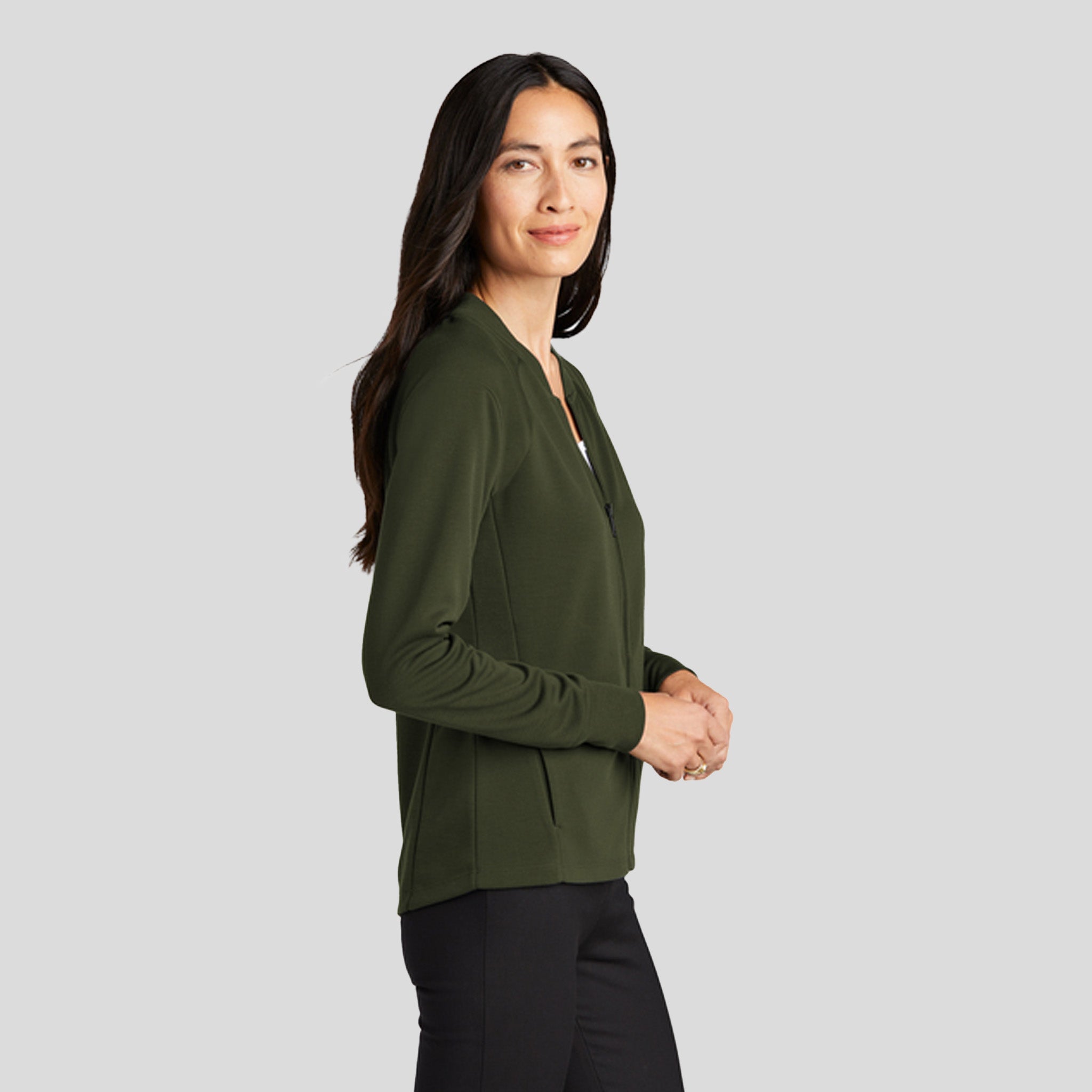 Women's Double-Knit Bomber | Townsend Green