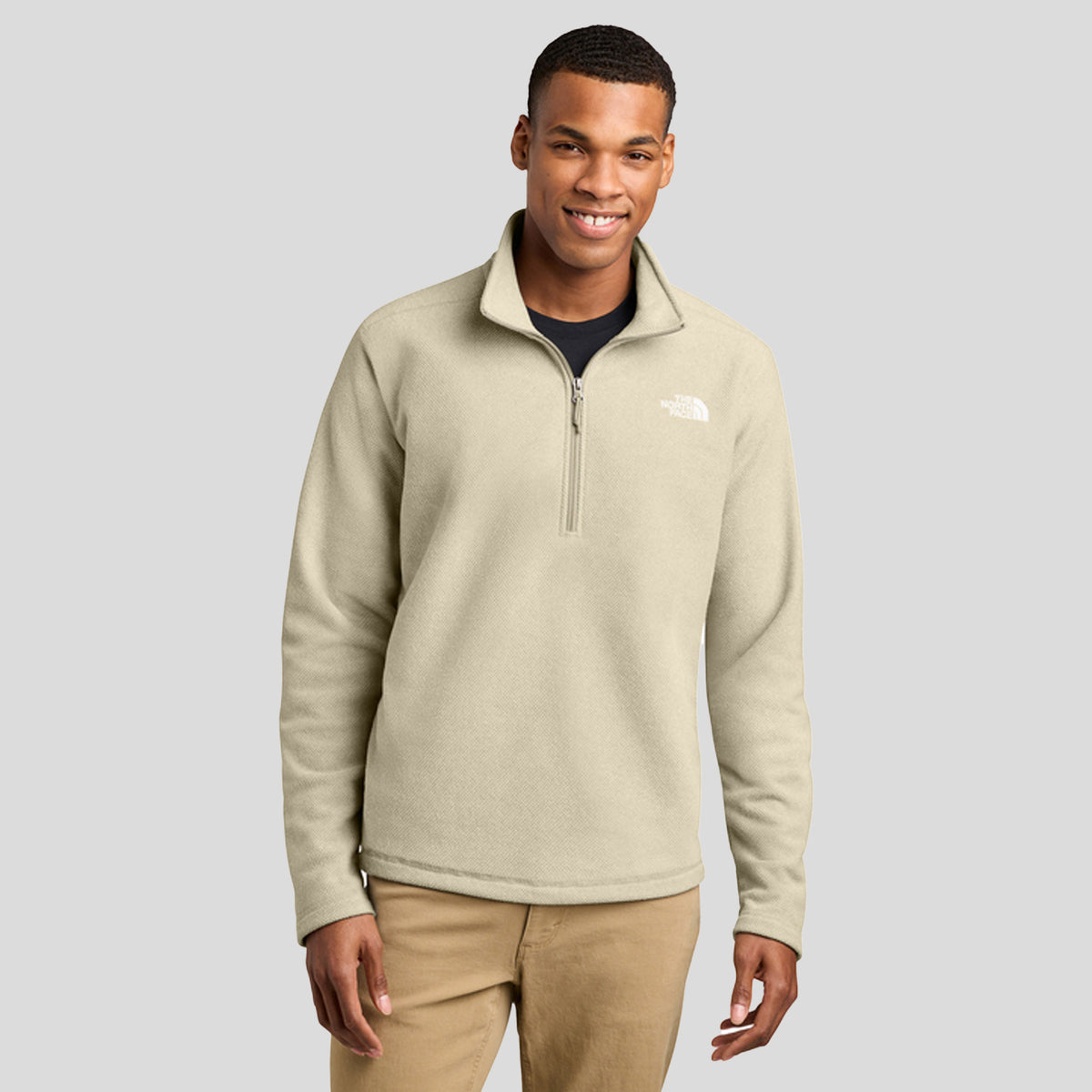 Men's Textured Pine Grove 1/2-Zip | Gravel Heather