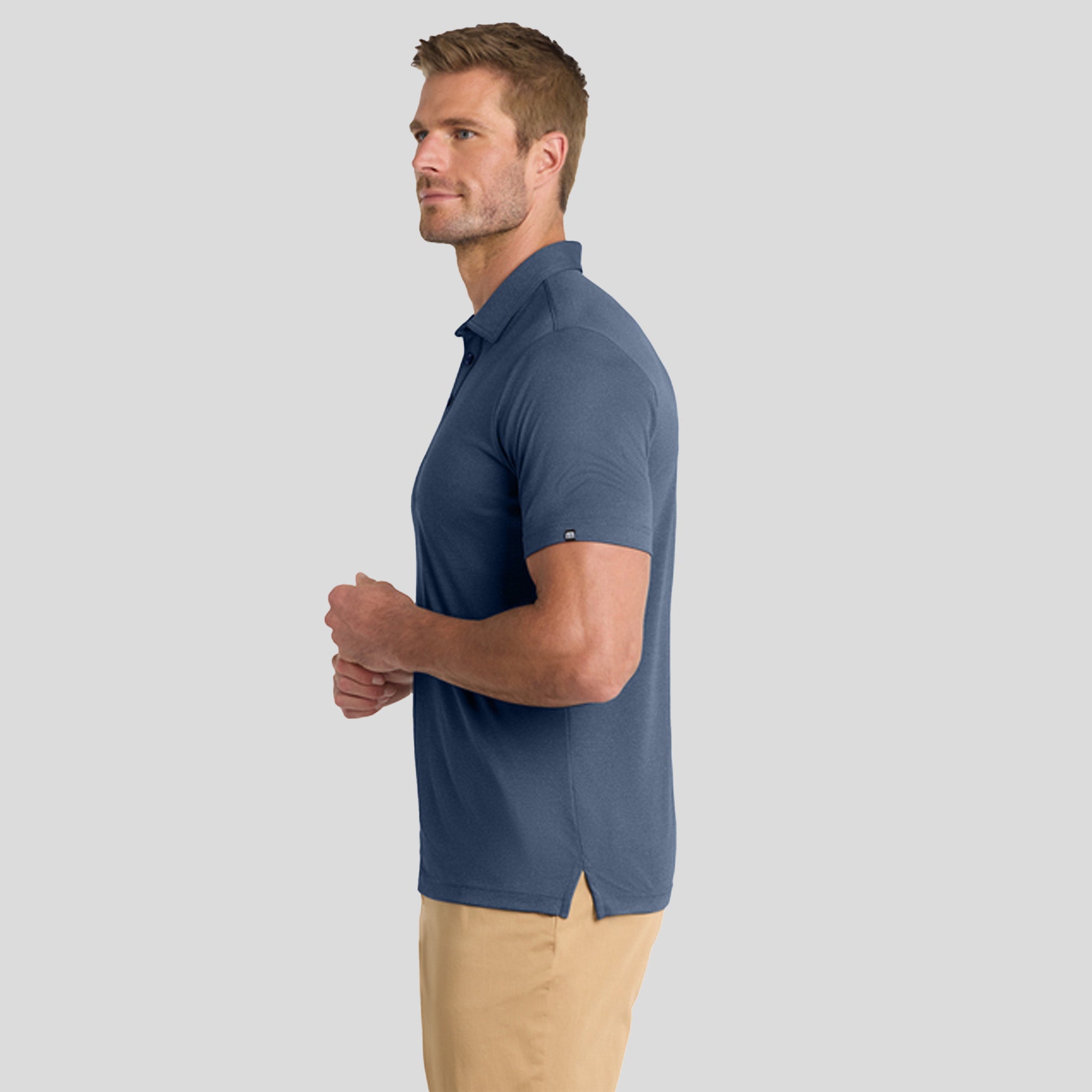 Coto Performance Polo | Vintage Indigo/ Black