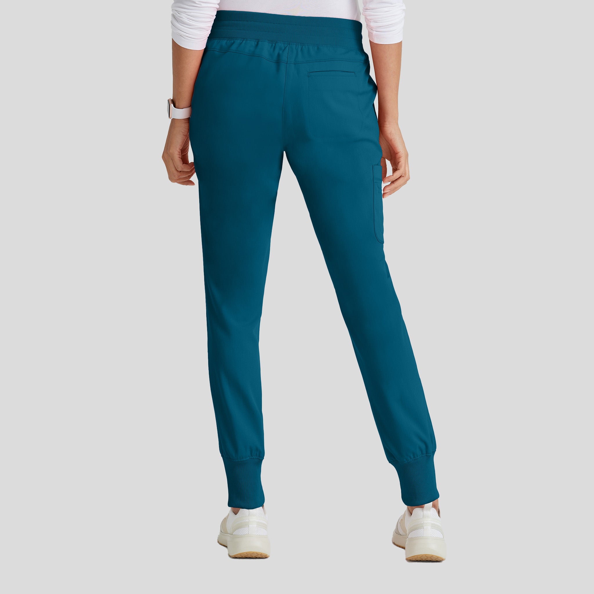 Eden 5-Pocket Mid-Rise Jogger Scrub Pant | Bahama