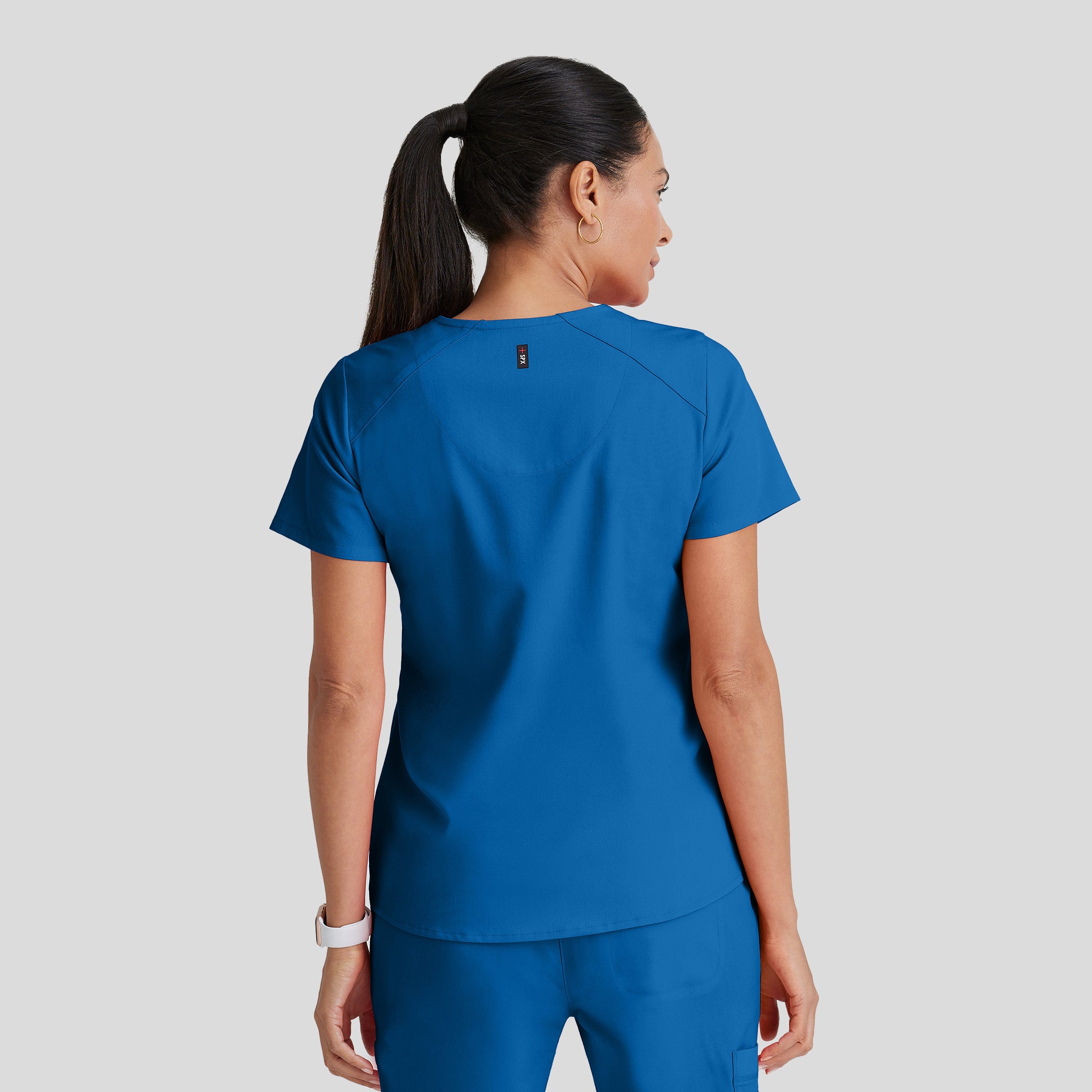 Emma 4-Pocket V-Neck Scrub Top | Royal