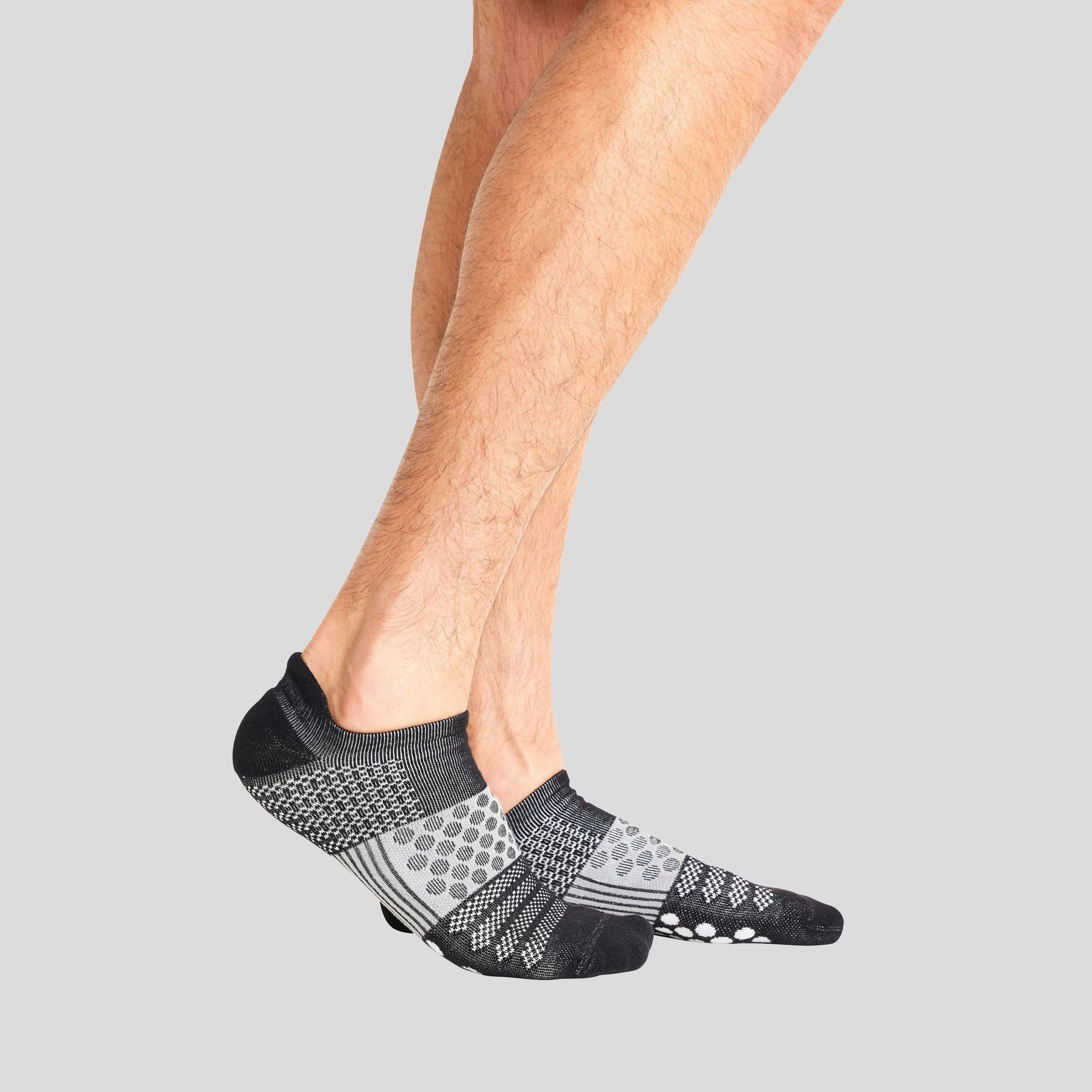 Hustle Athletic Ankle Sock | Black/Grey/White