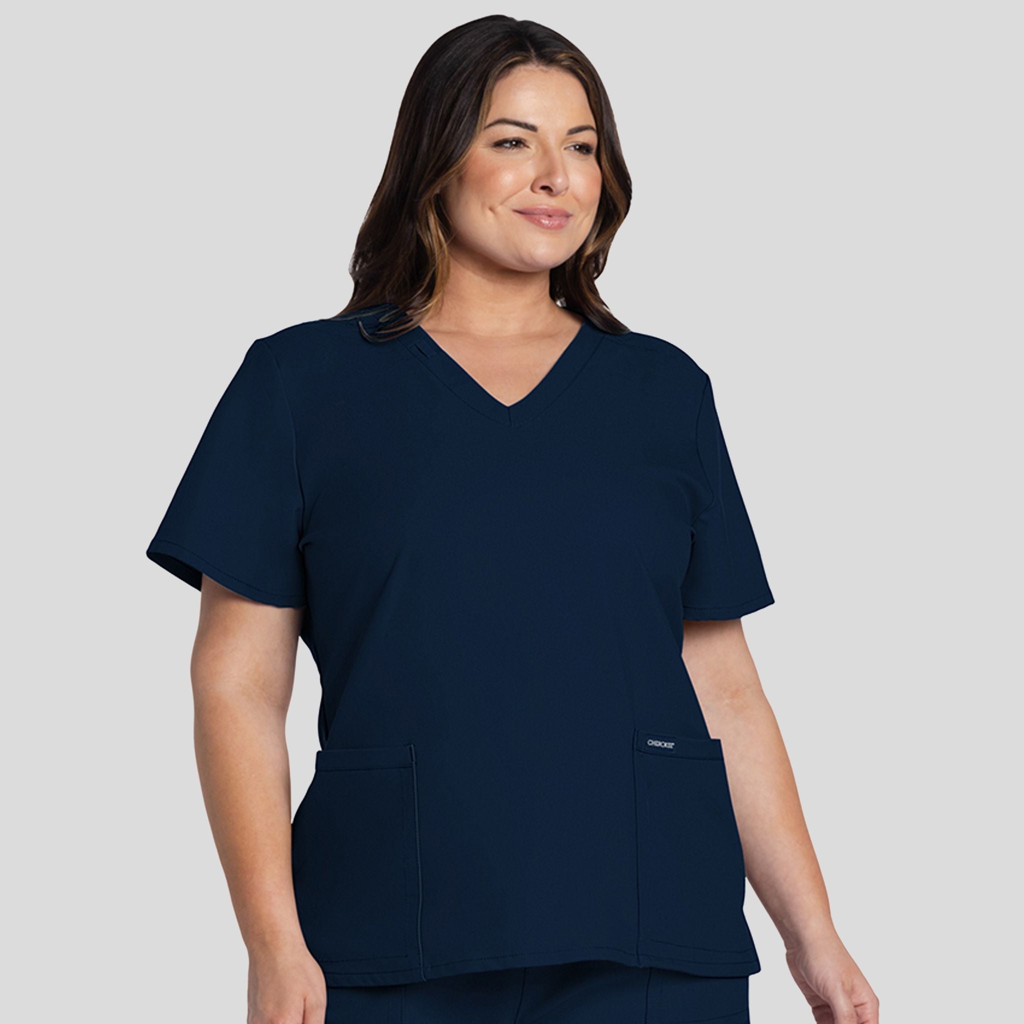 V-Neck Top | Navy