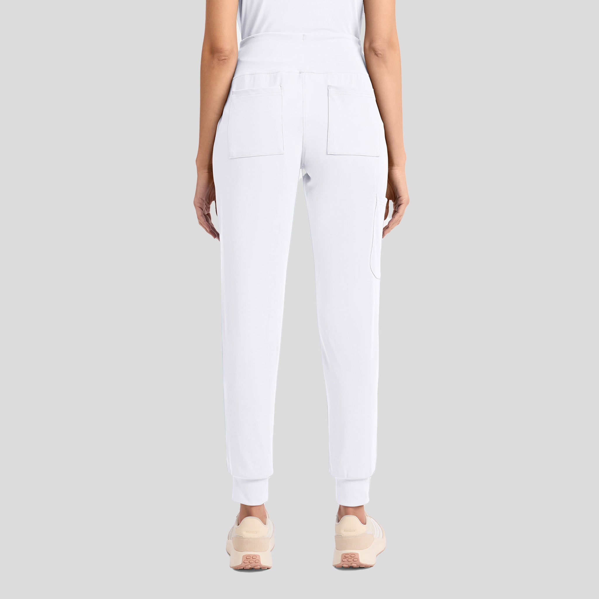 Achieve Pull-On Jogger Scrub Pant | White