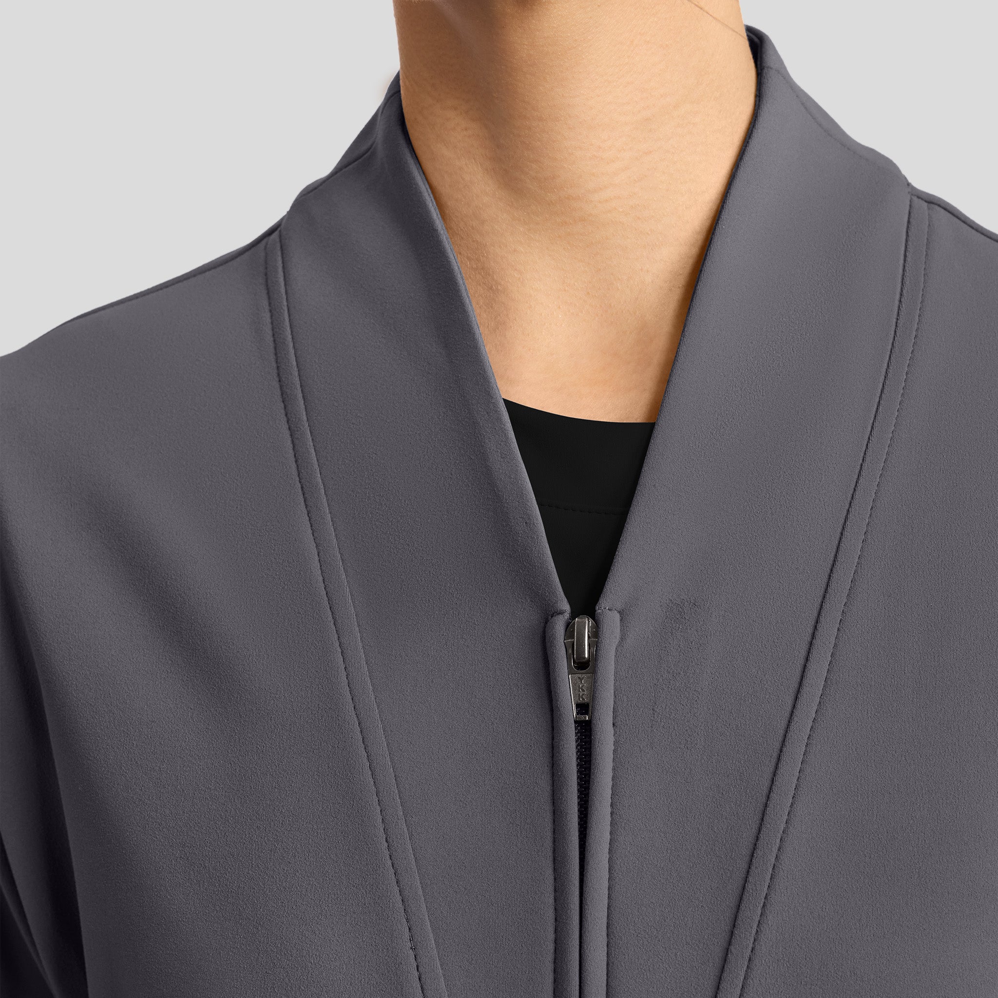 Achieve Warm-Up Scrub Jacket | Pewter