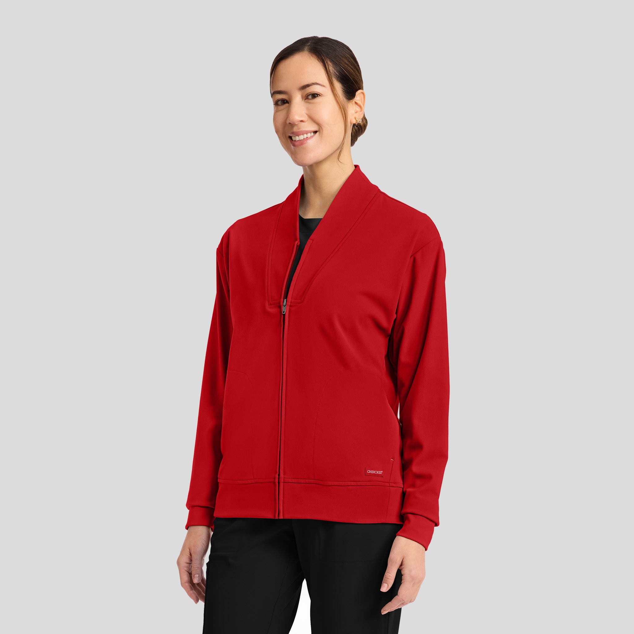 Achieve Warm-Up Scrub Jacket | Red