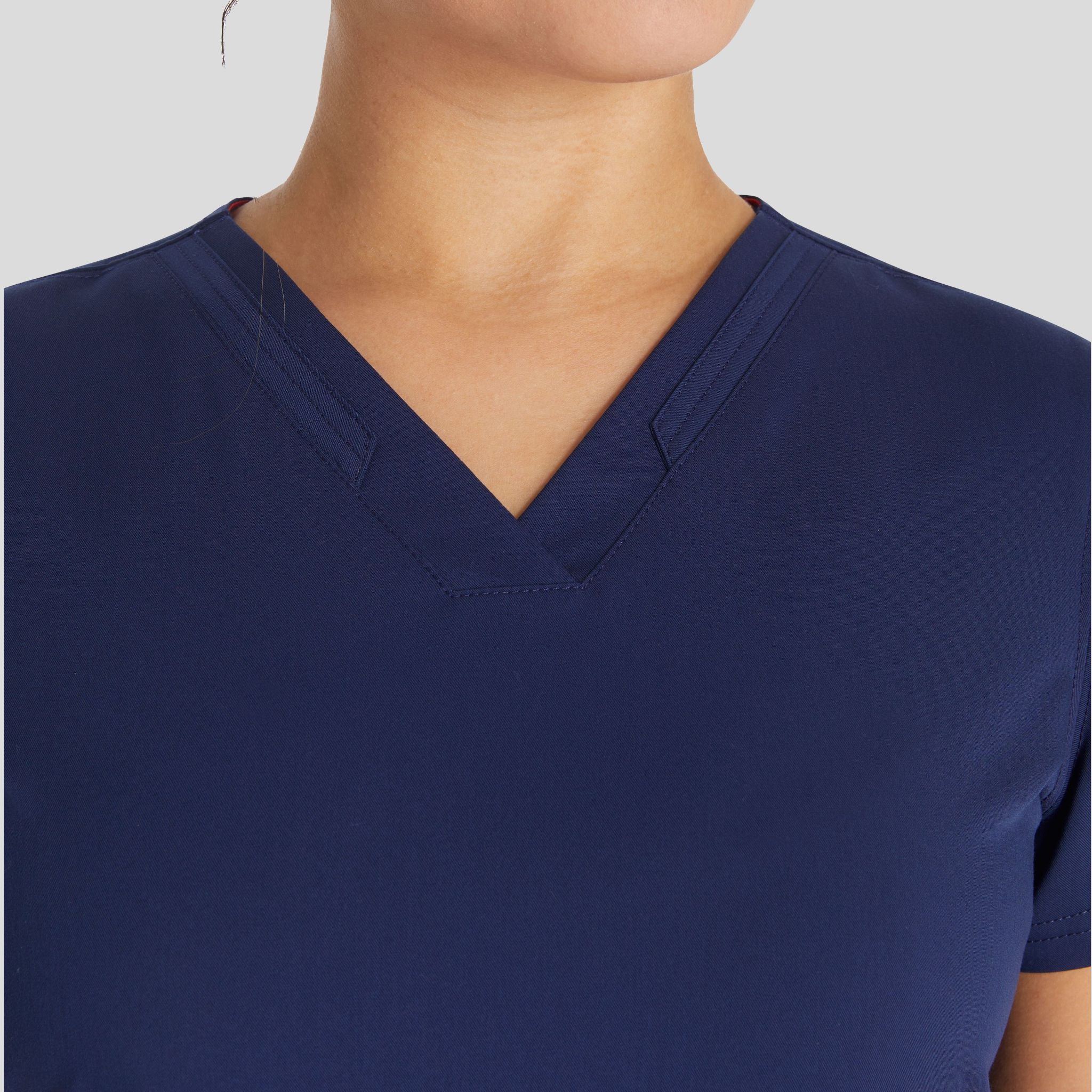Women's V-Neck Scrub Top | Navy