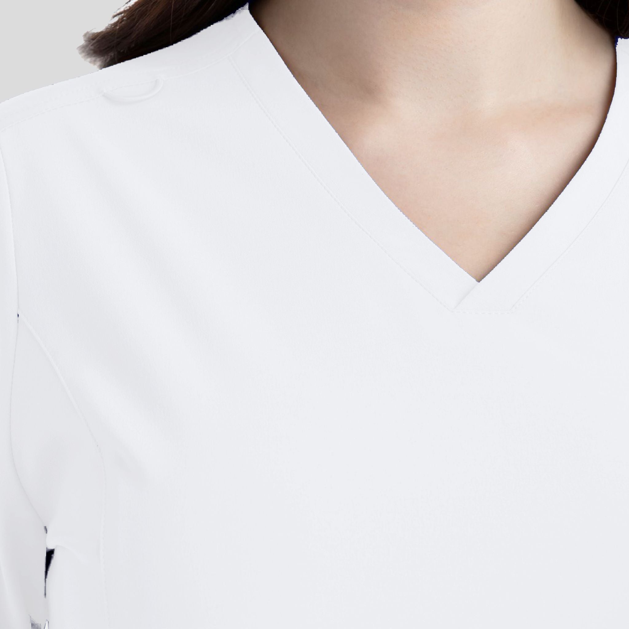 Women's V-Neck Top | White