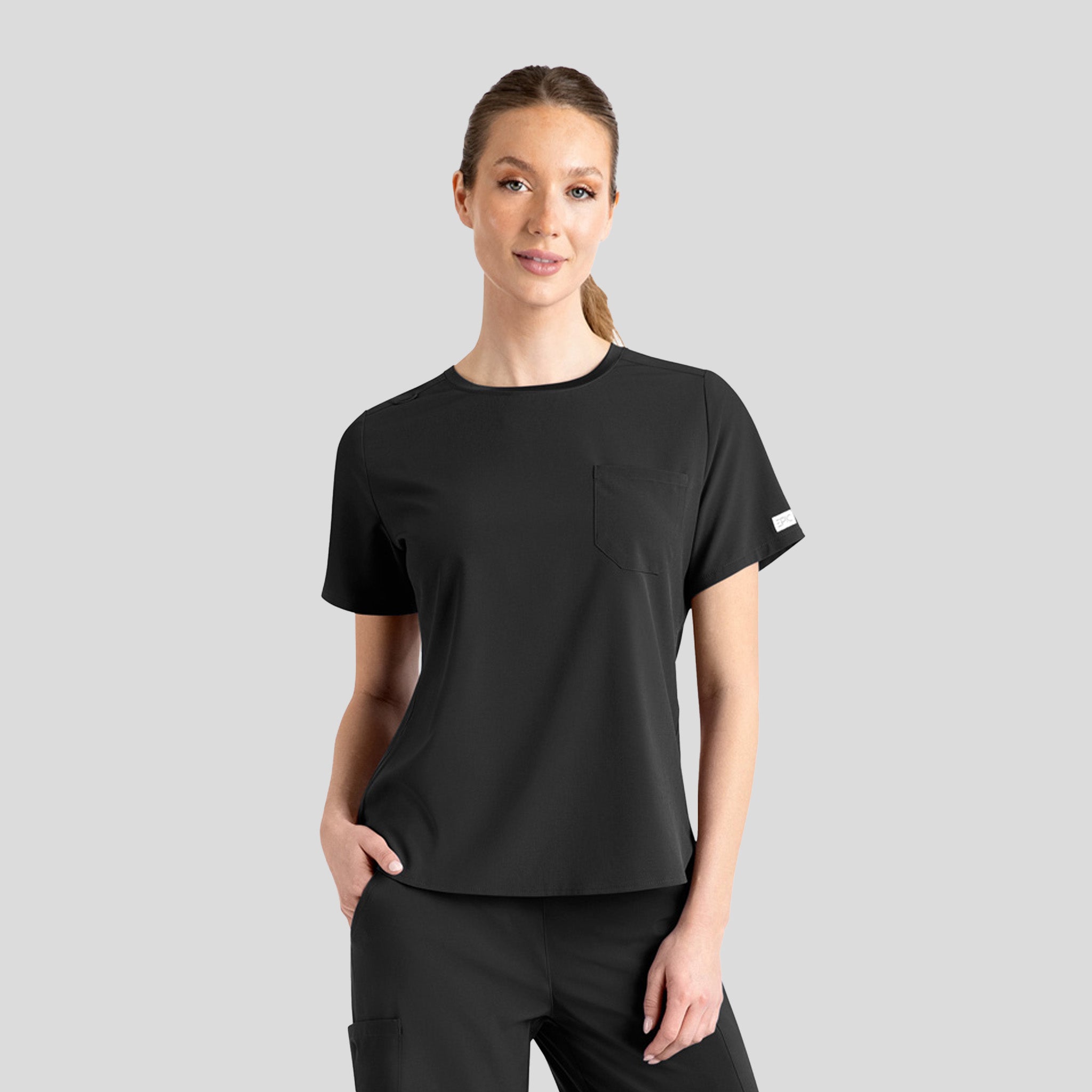Women’s Round Neck Top | Black