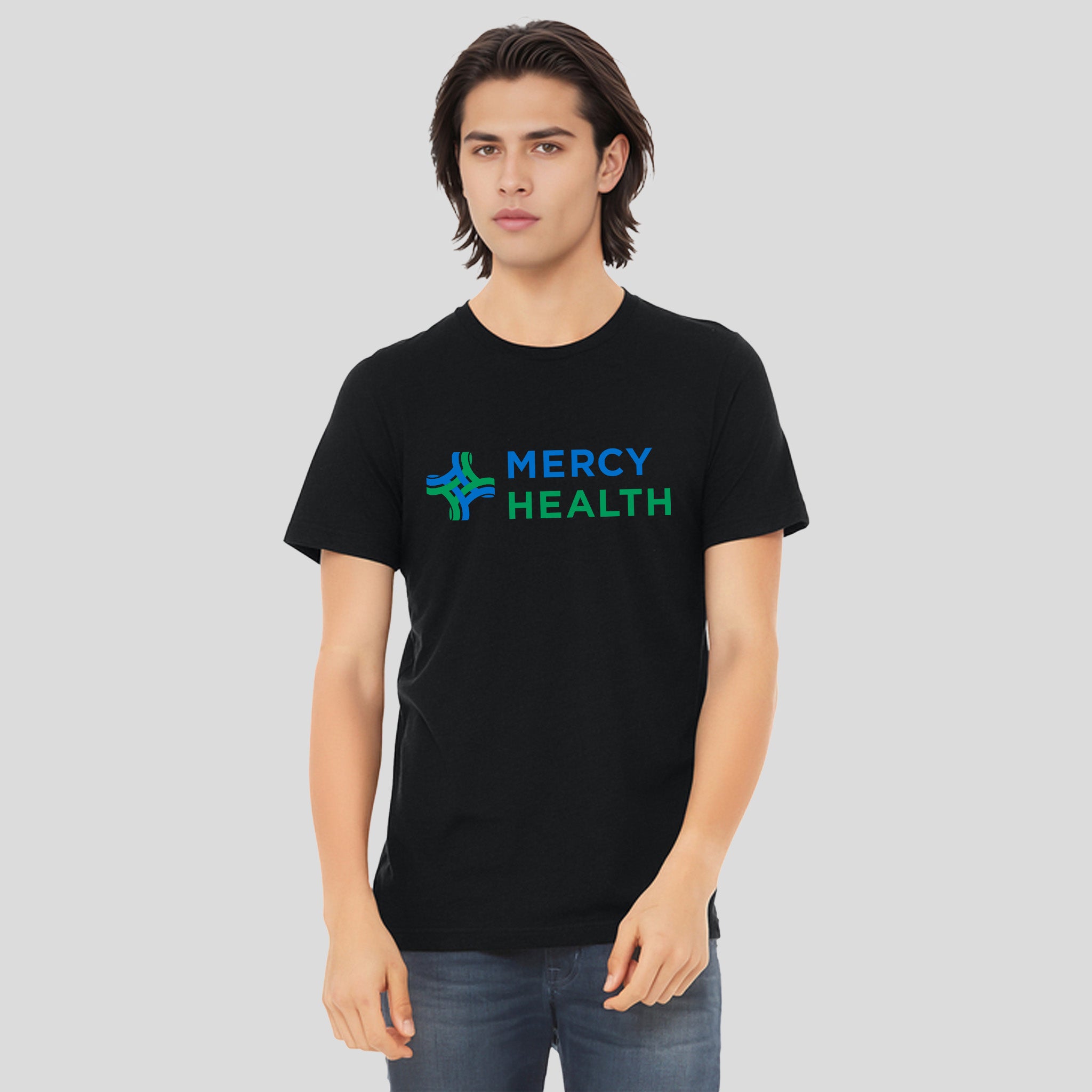 Mercy Health Unisex Short Sleeve Tee | Solid Black Triblend