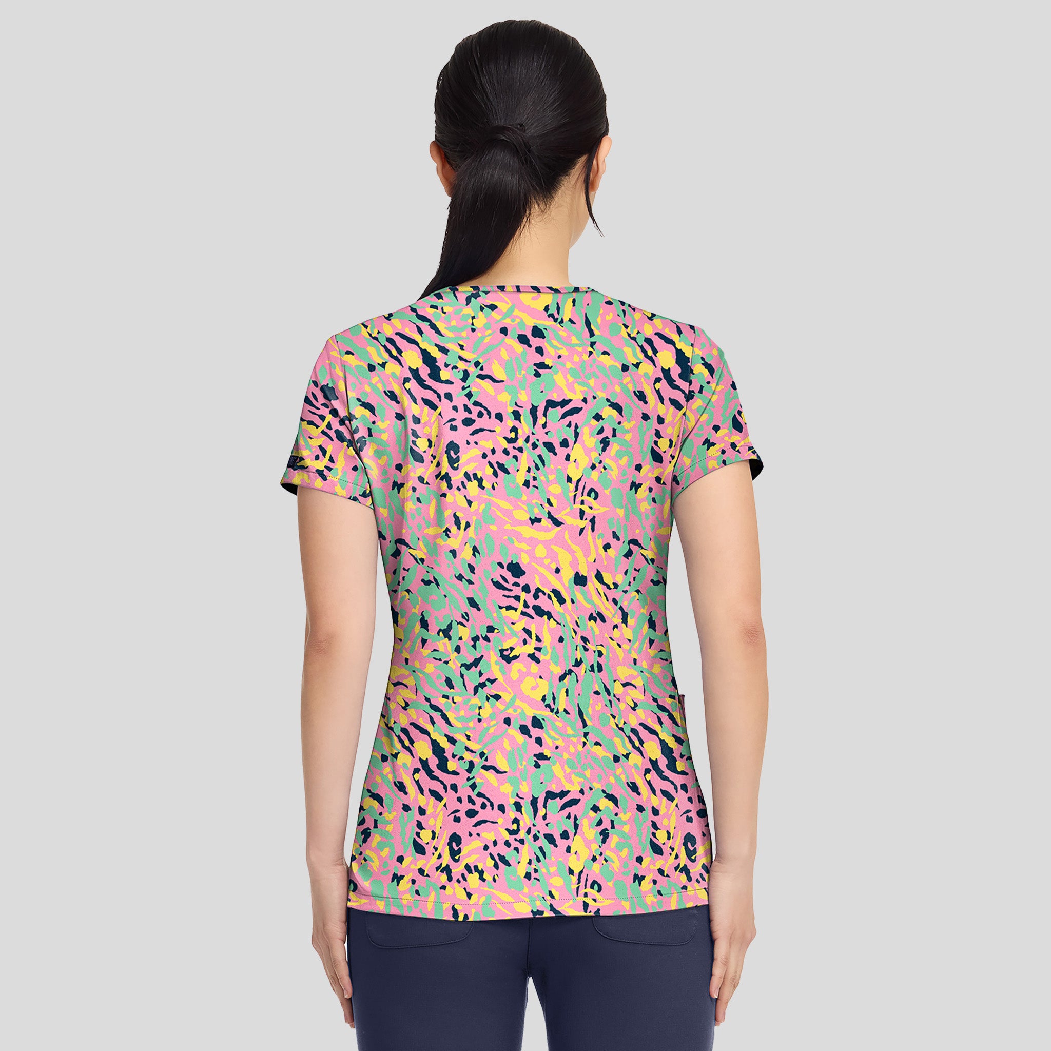 V-Neck Print Top | Tutti Fruitti Tiger