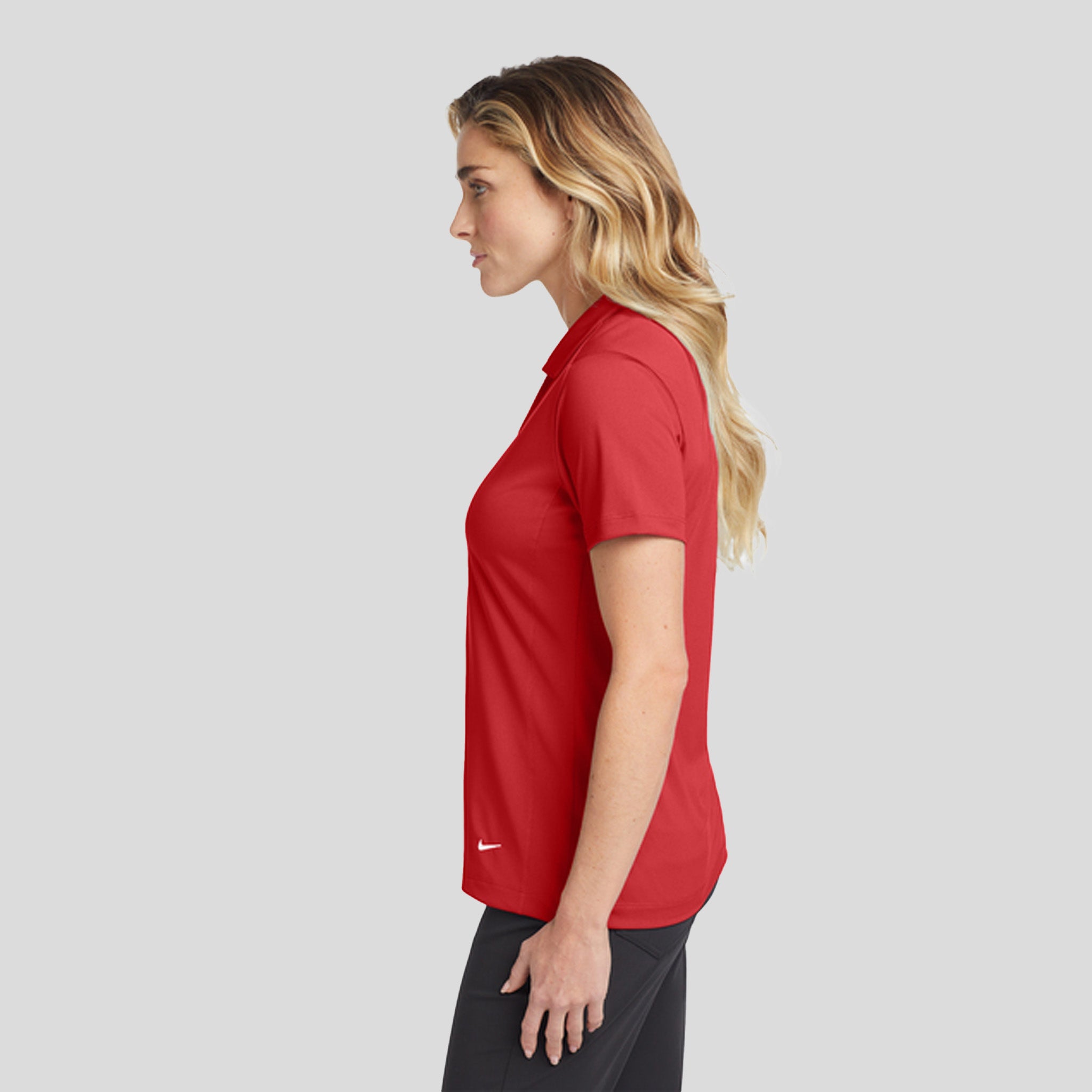 Women's Dri-FIT Vertical Mesh Polo | University Red