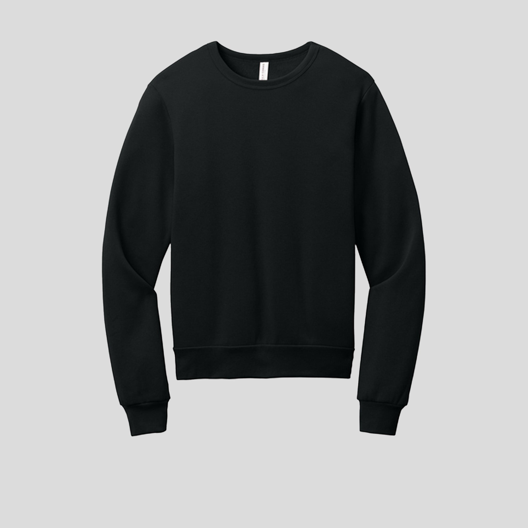 Unisex Sponge Fleece Classic Crewneck Sweatshirt | Black