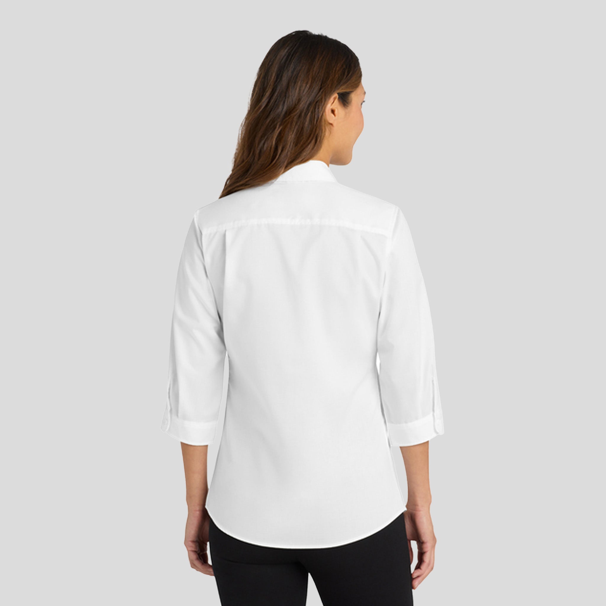 Women's 3/4-Sleeve SuperPro™ Twill Shirt | White