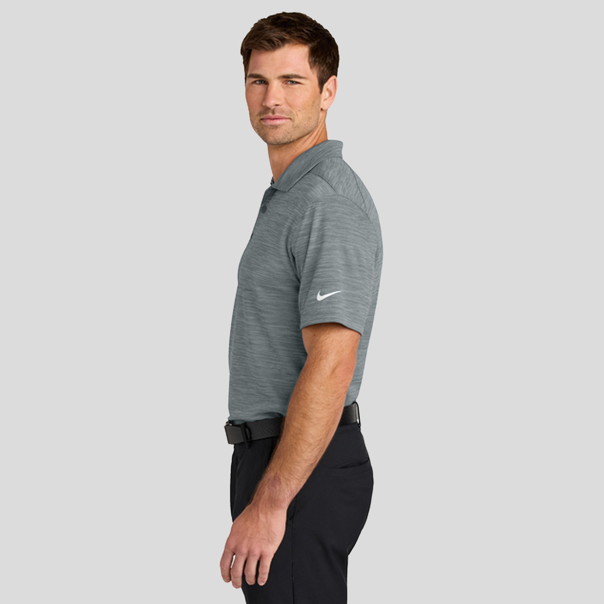 Dri-FIT Striated Polo | Cool Grey