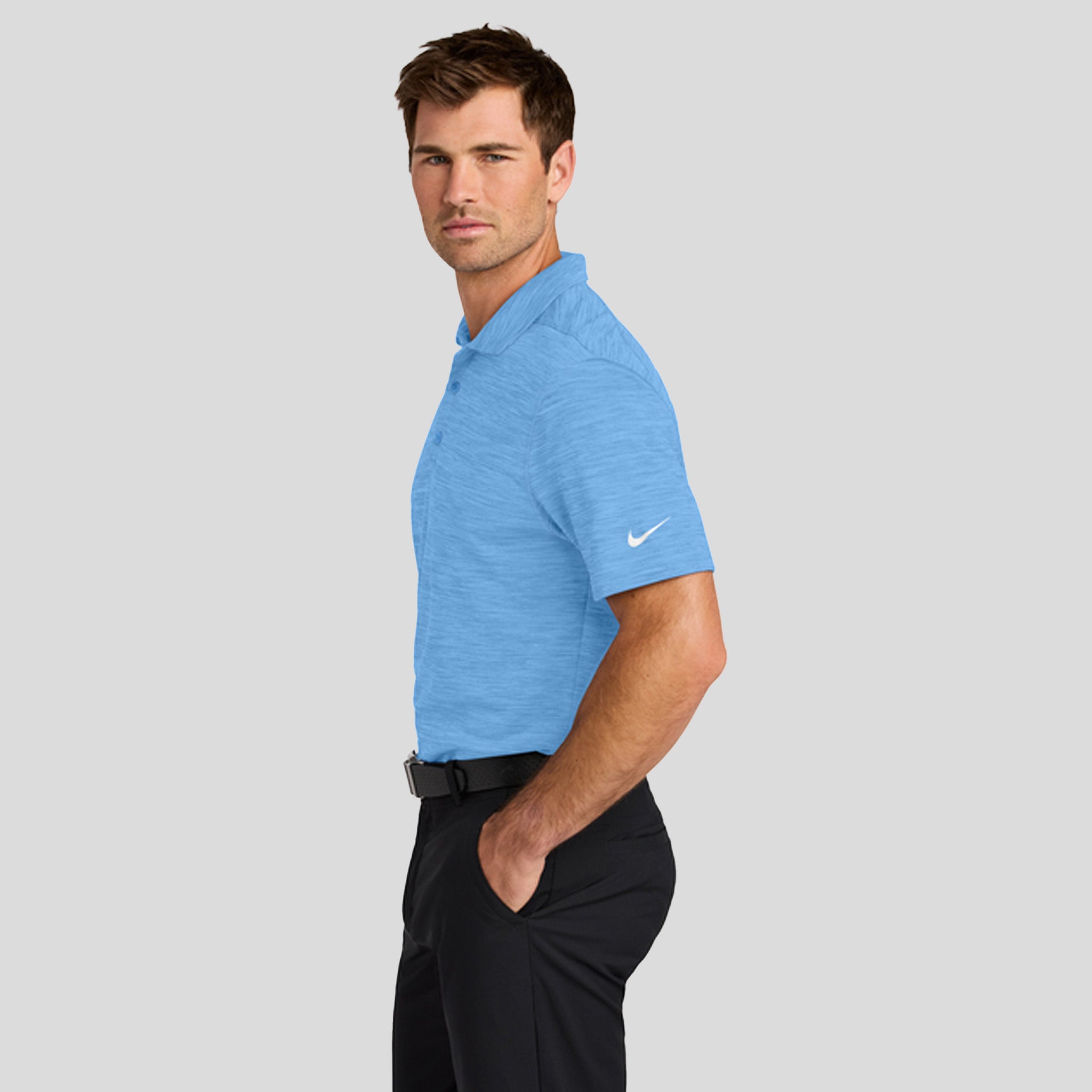 Dri-FIT Striated Polo | University Blue